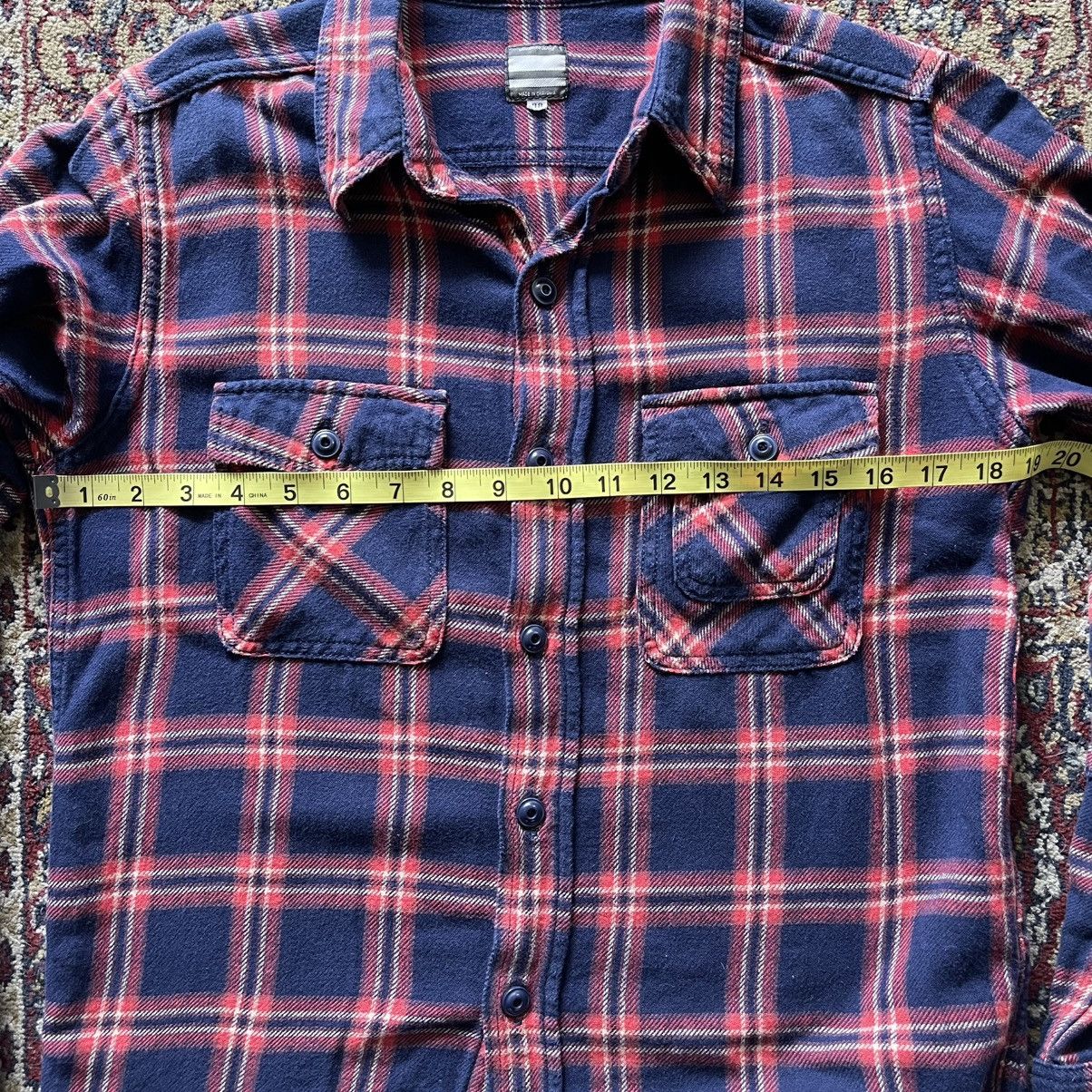 Japanese Brand Momotaro Japan medium-weight flannel shirt blue size 38 Size US S / EU 44-46 / 1 - 9 Thumbnail