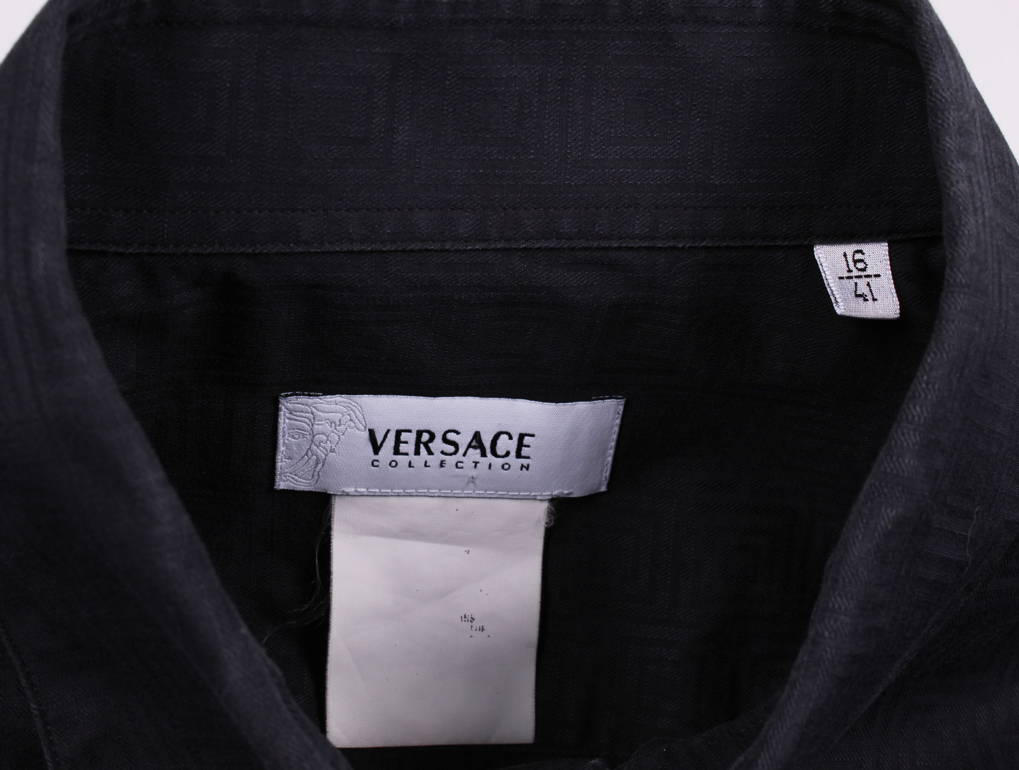 Versace × Vintage Vintage Versace Collection Monogram Long Sleeve Shirt Size US M / EU 48-50 / 2 - 6 Thumbnail