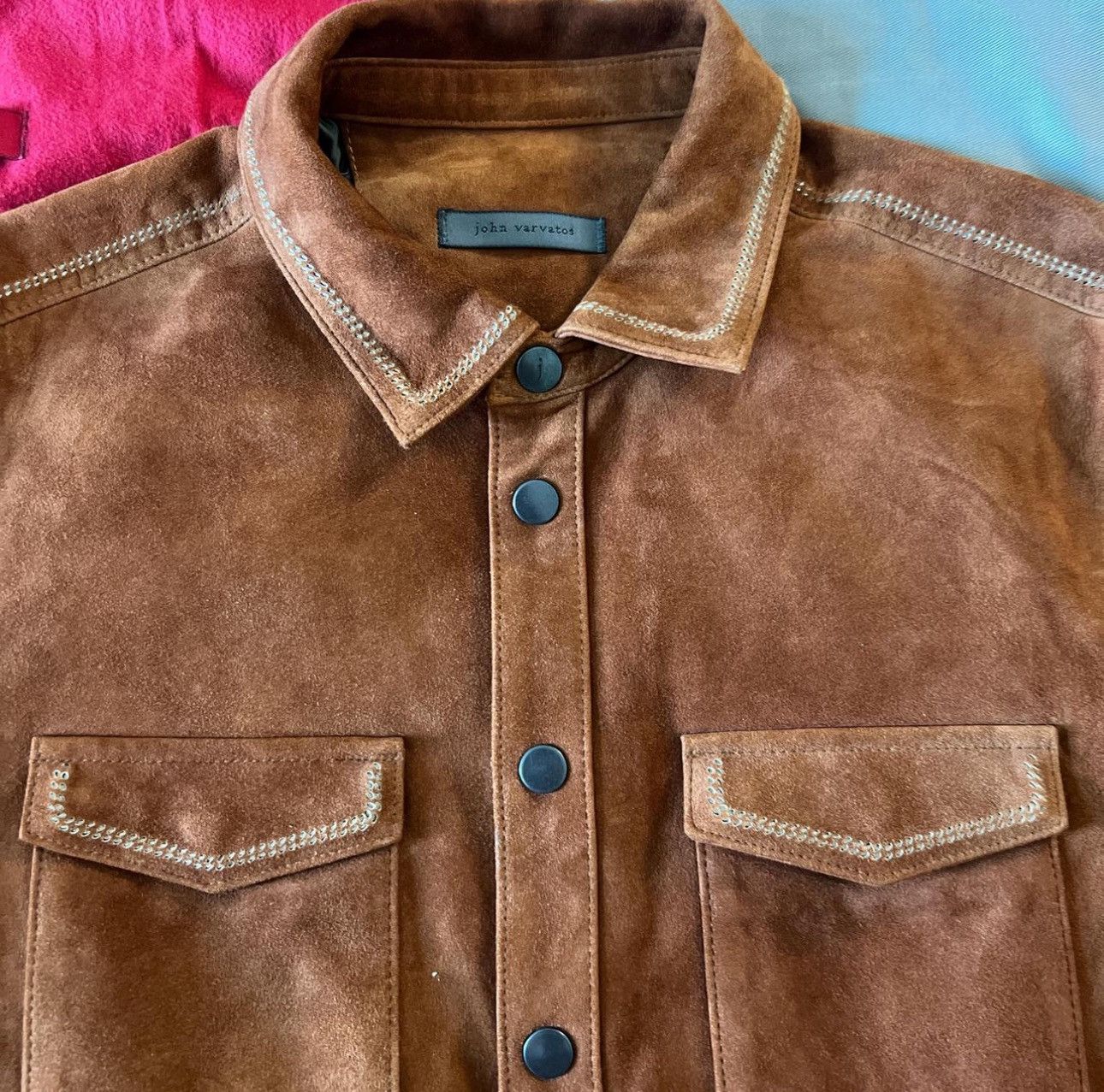 John Varvatos Leather suede John Varvatos Size US M / EU 48-50 / 2 - 1 Thumbnail