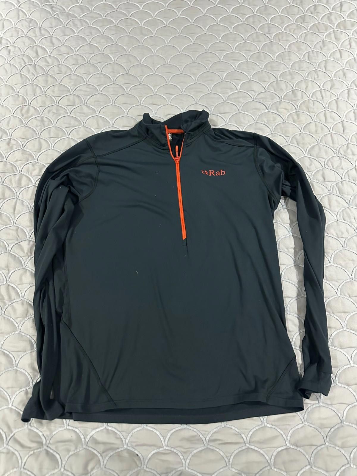 Rab RAB MENS FLUX PULL-ON FLEECE GREY UK M US M EU 50 Size ONE SIZE - 1 Thumbnail