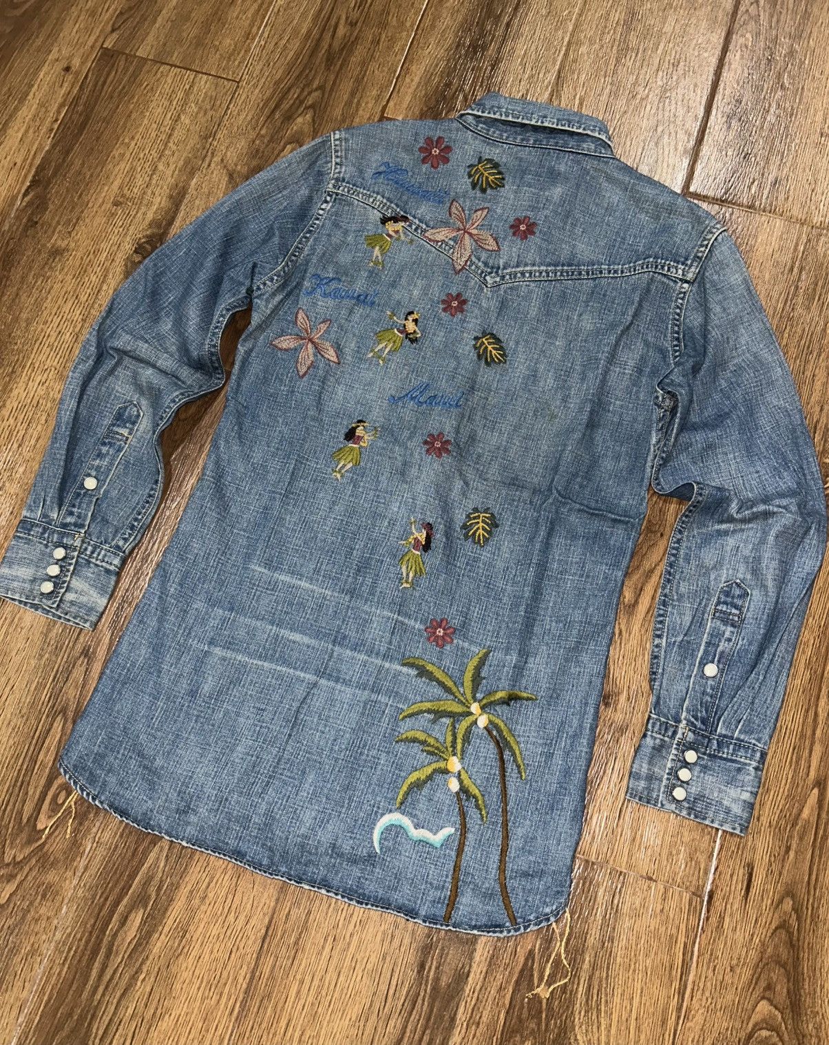 Remi Relief Remi Relief Embroidery Western Denim Shirt Size S / US 4 / IT 40 - 4 Thumbnail