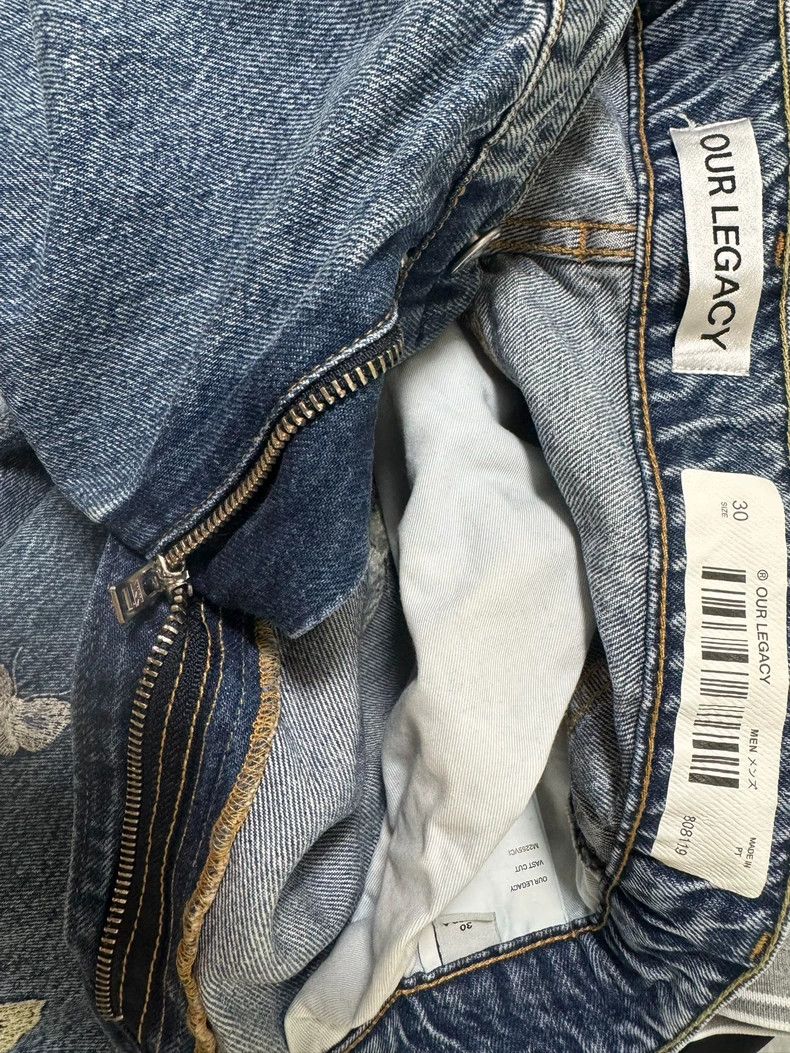 Our Legacy Our Legacy Butterfly embroidered straight jeans Size US 30 / EU 46 - 3 Thumbnail