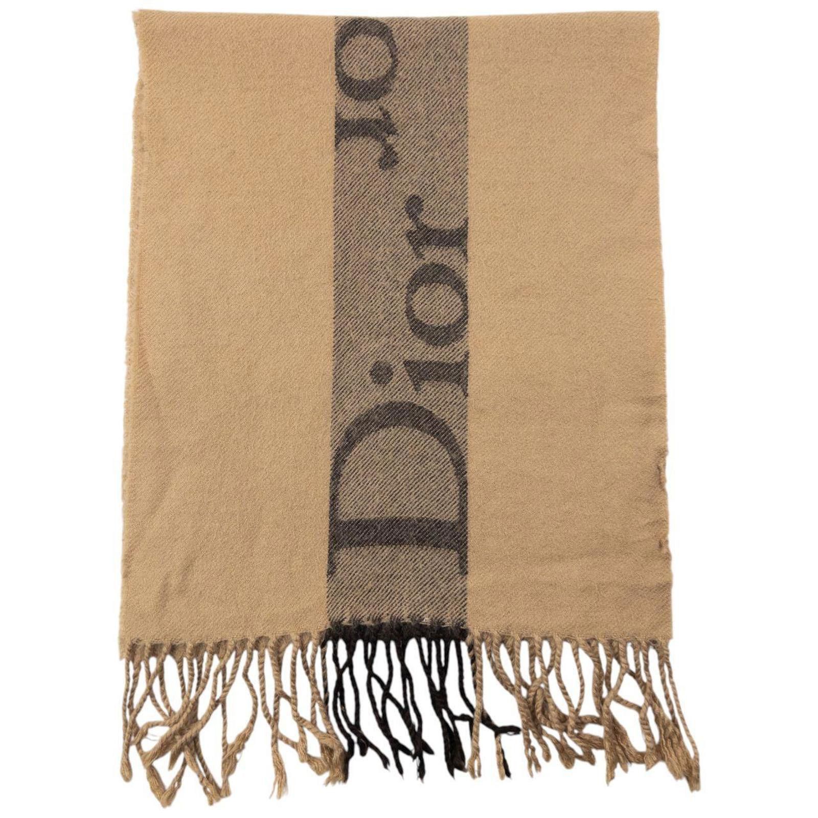 Dior Vintage 2000s Dior Wool Tassel Scarf Size ONE SIZE - 1 Thumbnail