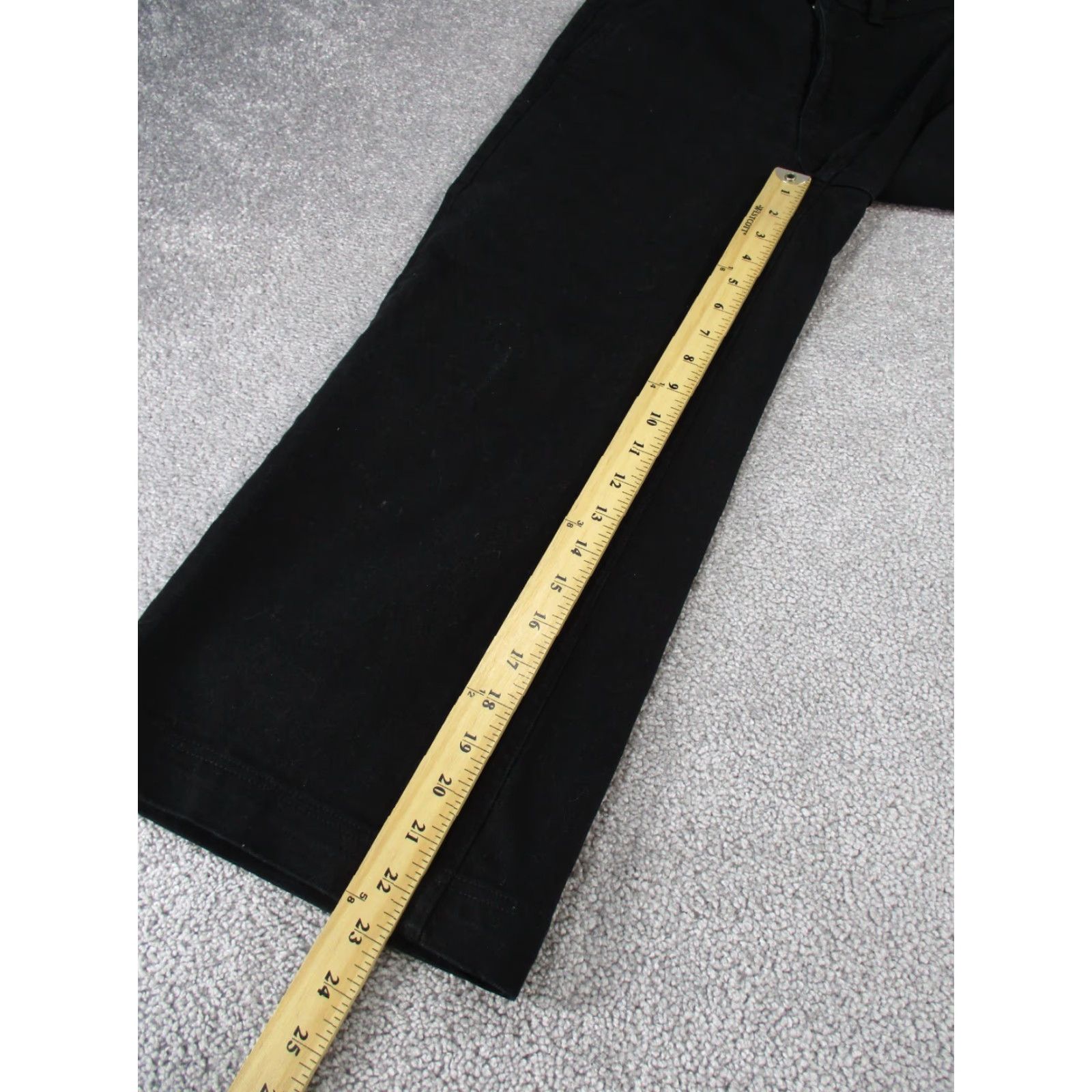 Everlane VINTAGE Everlane Women's Cropped Wide Leg Jeans Size 2 Black Denim 90s High Rise Size 26" / US 2 / IT 38 - 3 Thumbnail