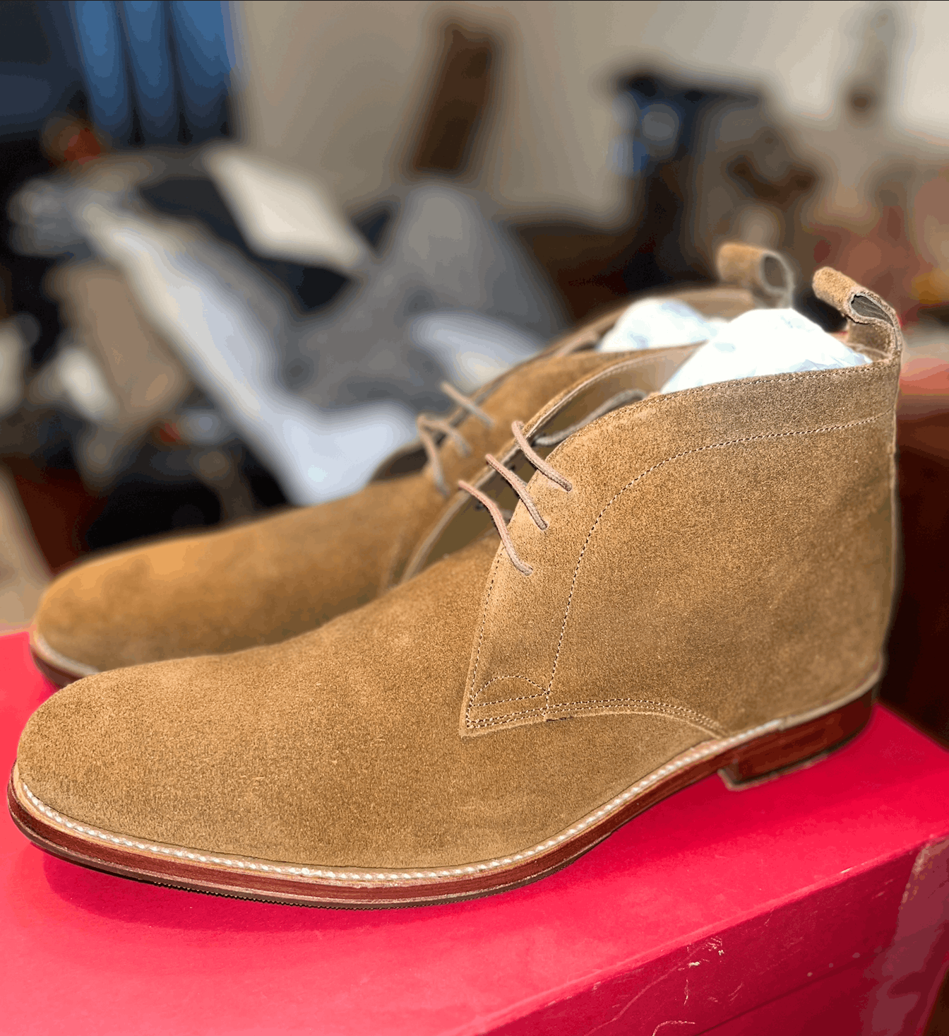 Grenson Grenson Marcus Desert Boot Snuff Suede UK10.5 F Size US 11.5 / EU 44-45 - 6 Thumbnail
