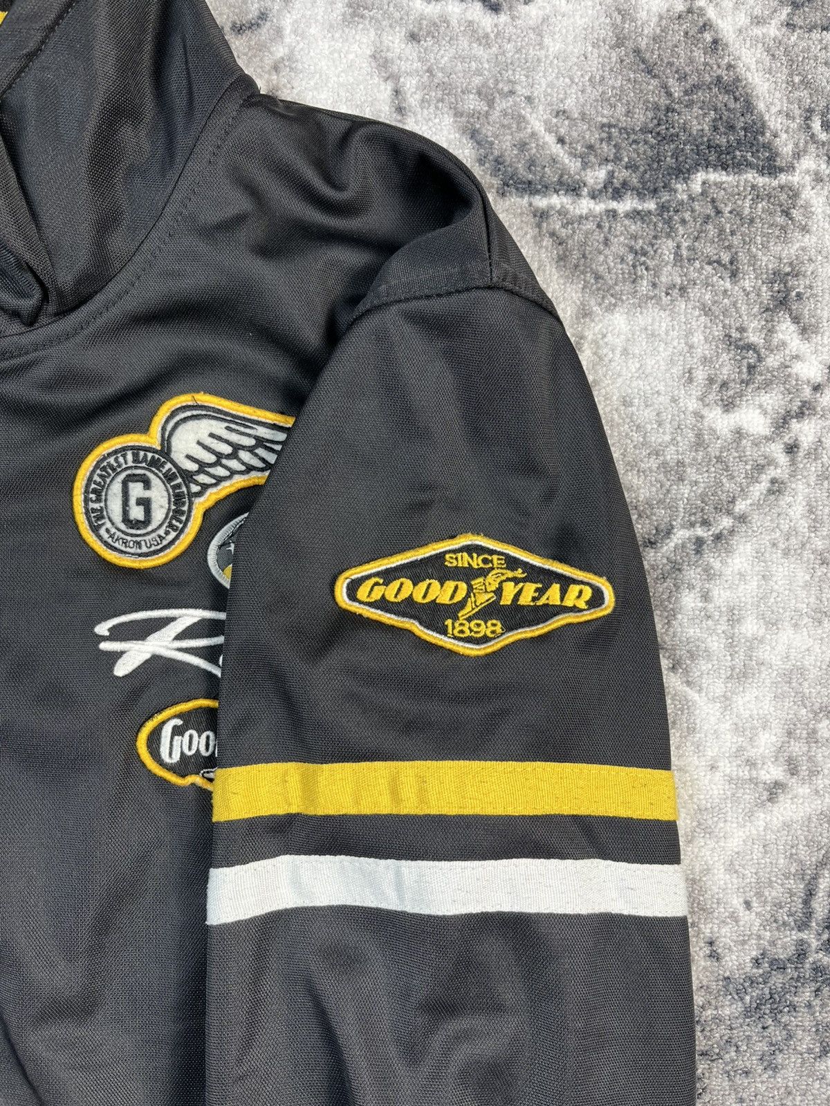 Other Goodyear Racing Jacket Black Yellow Motorsport Y2K Size US XXL / EU 58 / 5 - 12 Thumbnail