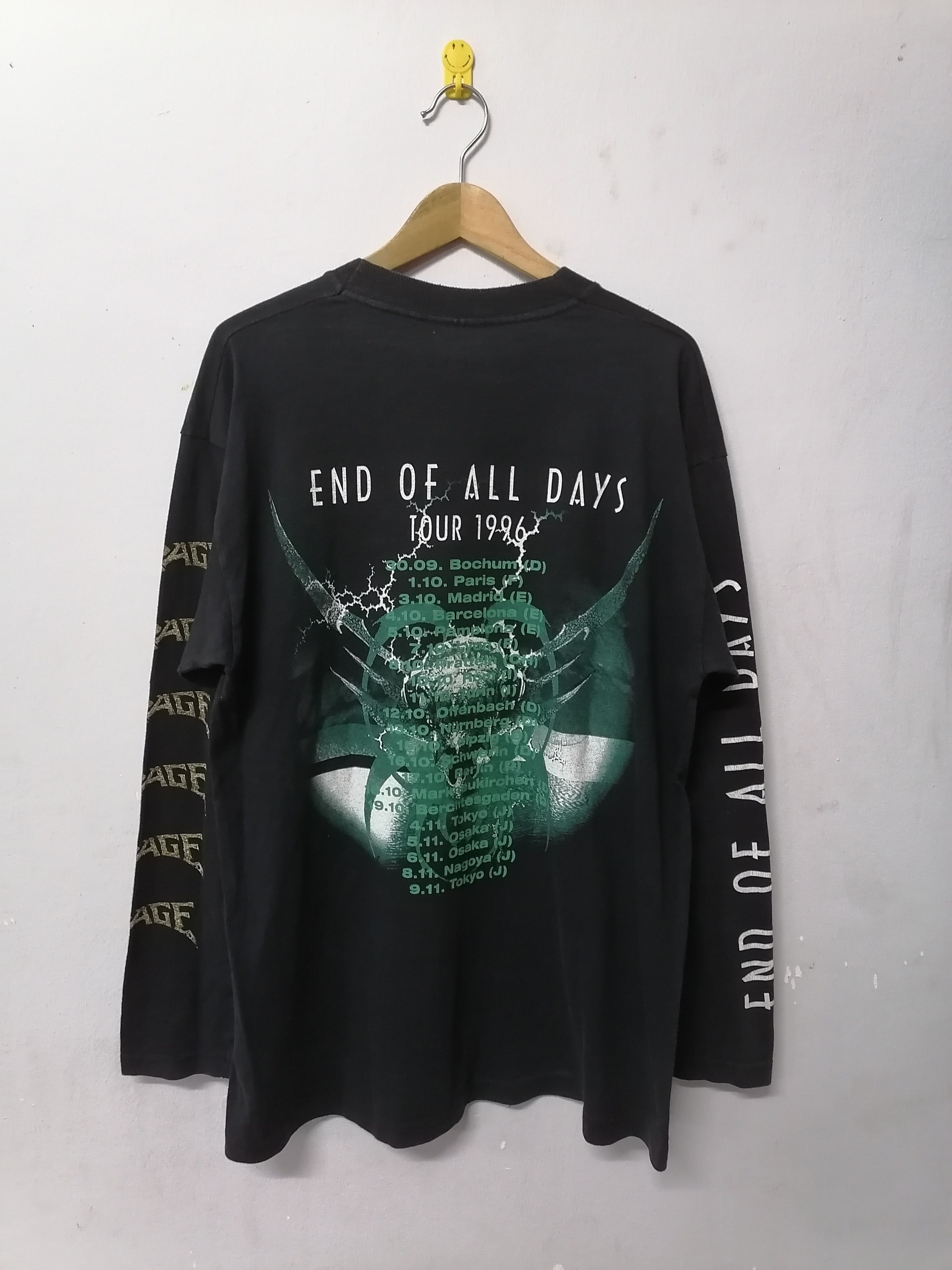 Vintage 90s Rage Uk Metal Band Tour Tee