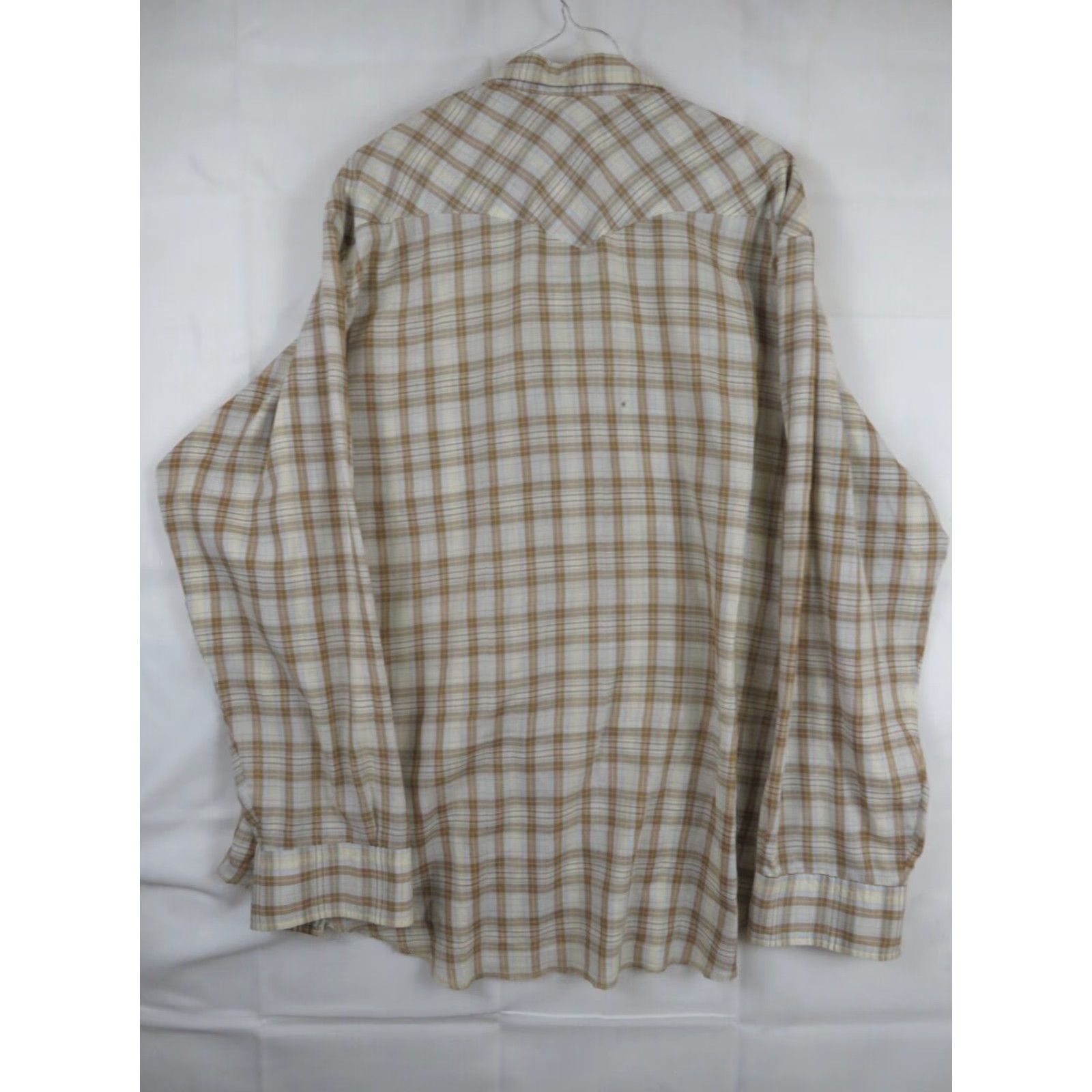 Wrangler VTG Wrangler Union Made in USA western ranch pearl snap shirt Rockabilly XL Long Sleeve Multicolor Plaid Mens Snap Shirt LS XL Mens Western 80s 90s Size US XL / EU 56 / 4 - 6 Thumbnail