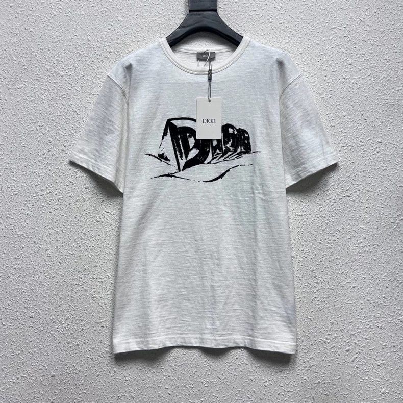 Dior Dior Short sleeves with plush letter pattern Size US L / EU 52-54 / 3 - 1 Thumbnail