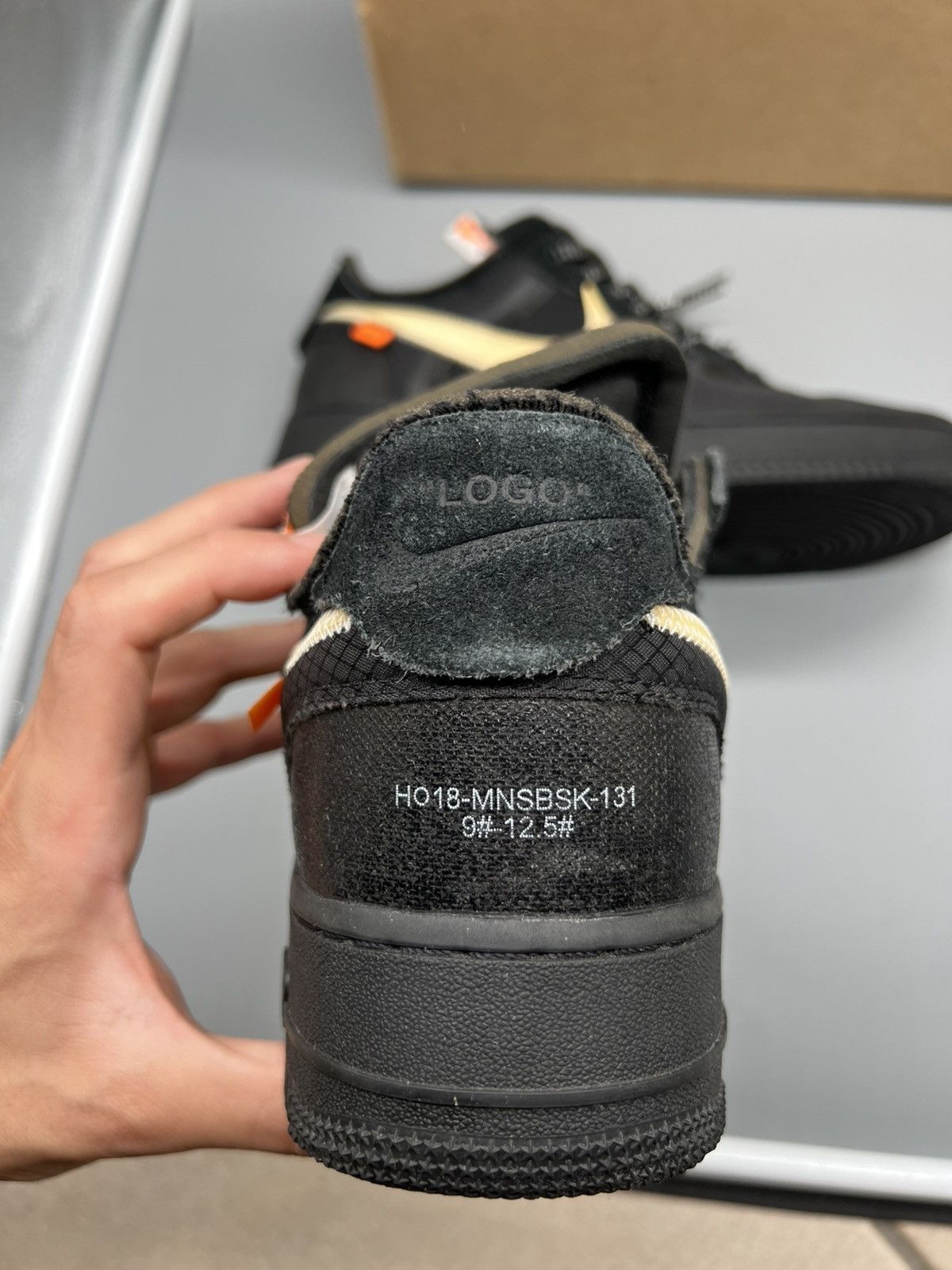 Nike × Off-White Nike x Off-White Air Force 1 Black Size US 9.5 / EU 42-43 - 12 Thumbnail