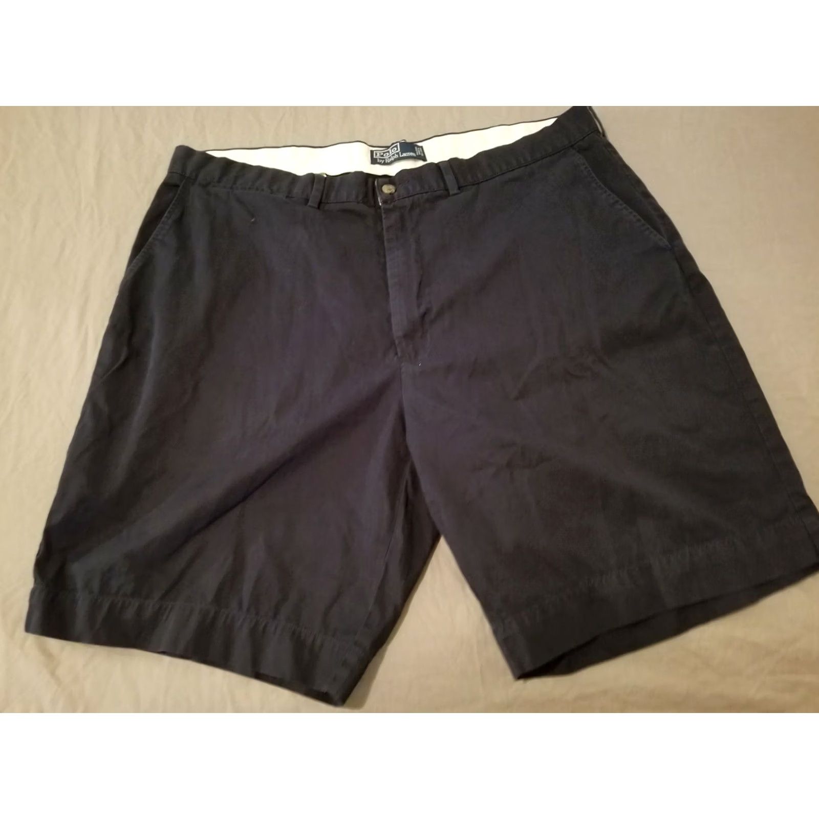 Polo Ralph Lauren Polo Ralph Lauren Mens Shorts 40 Navy Blue Cotton Chino Size US L / EU 52-54 / 3 - 2 Thumbnail