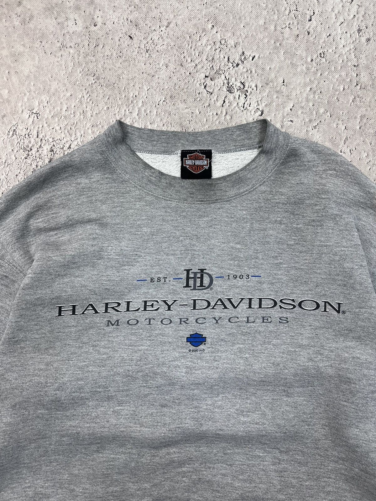 Harley Davidson × Vintage × West Coast Choppers harley davidson y2k lightning bolt skull sweatshirt -xI Size US XL / EU 56 / 4 - 3 Thumbnail