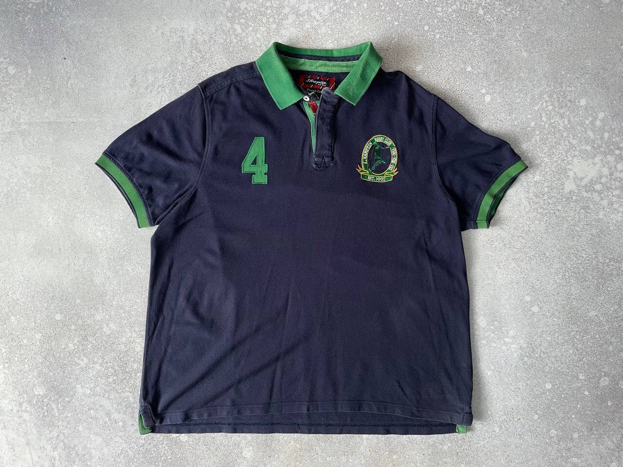 Designer × Vintage Vintage Hampton Rugby Polo #4 Big Embroidered Logo Y2K Rare Size US XL / EU 56 / 4 - 1 Thumbnail
