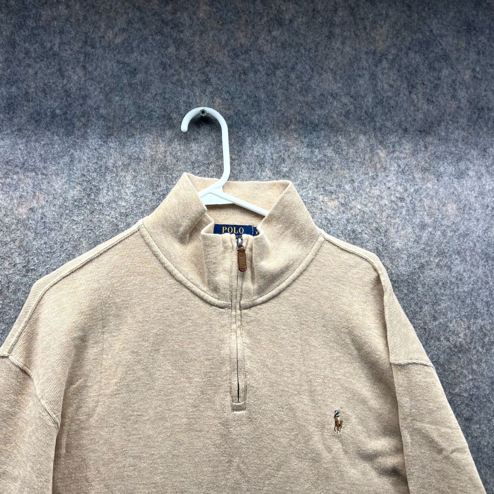 Polo Ralph Lauren Polo Ralph Lauren Sweater Shirt Men XXL Beige Pullover Knit Fleece Logo Size US XXL / EU 58 / 5 - 7 Thumbnail