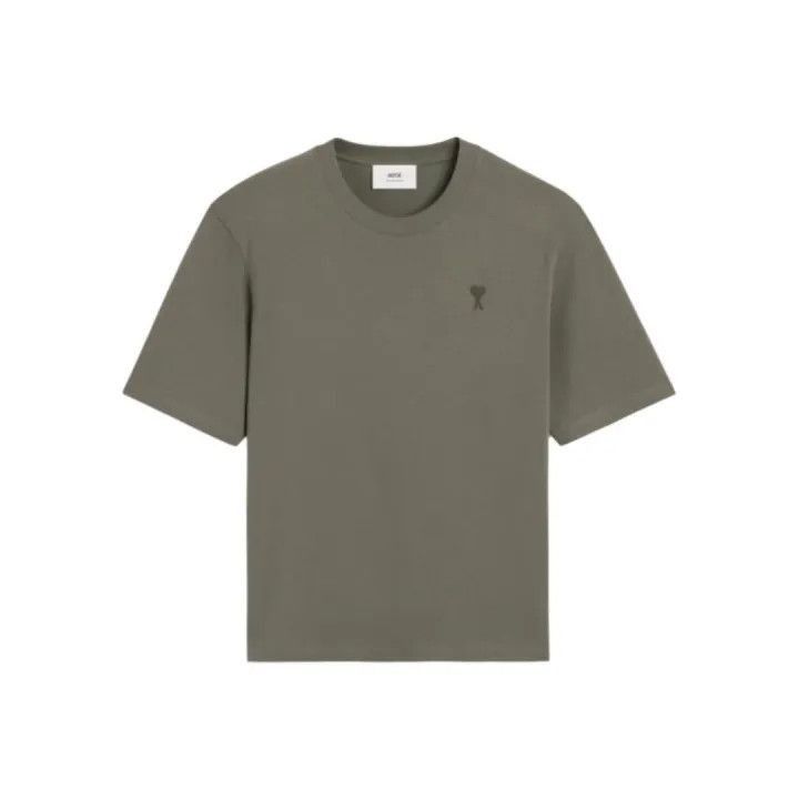 Other AMIPARIS Gray Heart Embroidered Cotton T-Shirt -2507 Size US XXL / EU 58 / 5 - 1 Thumbnail
