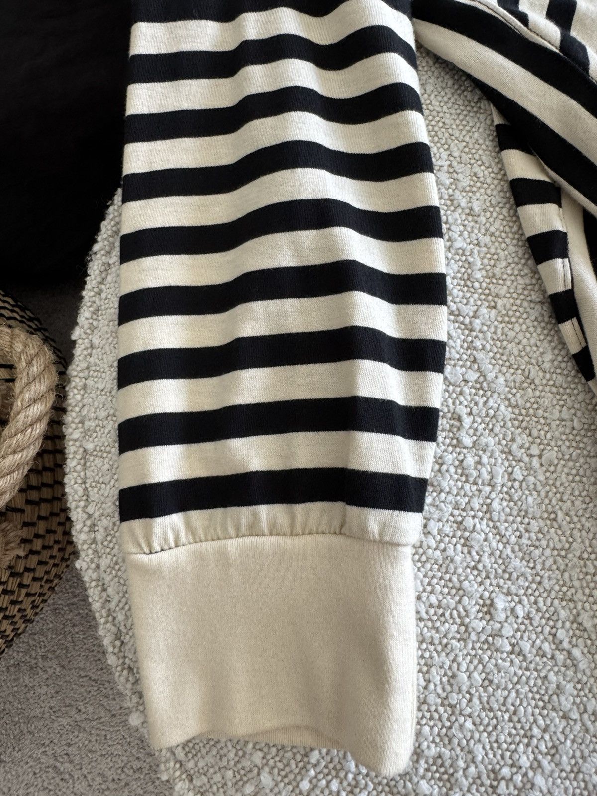 Rick Owens DRKSHDW Crater Striped Sweatshirt