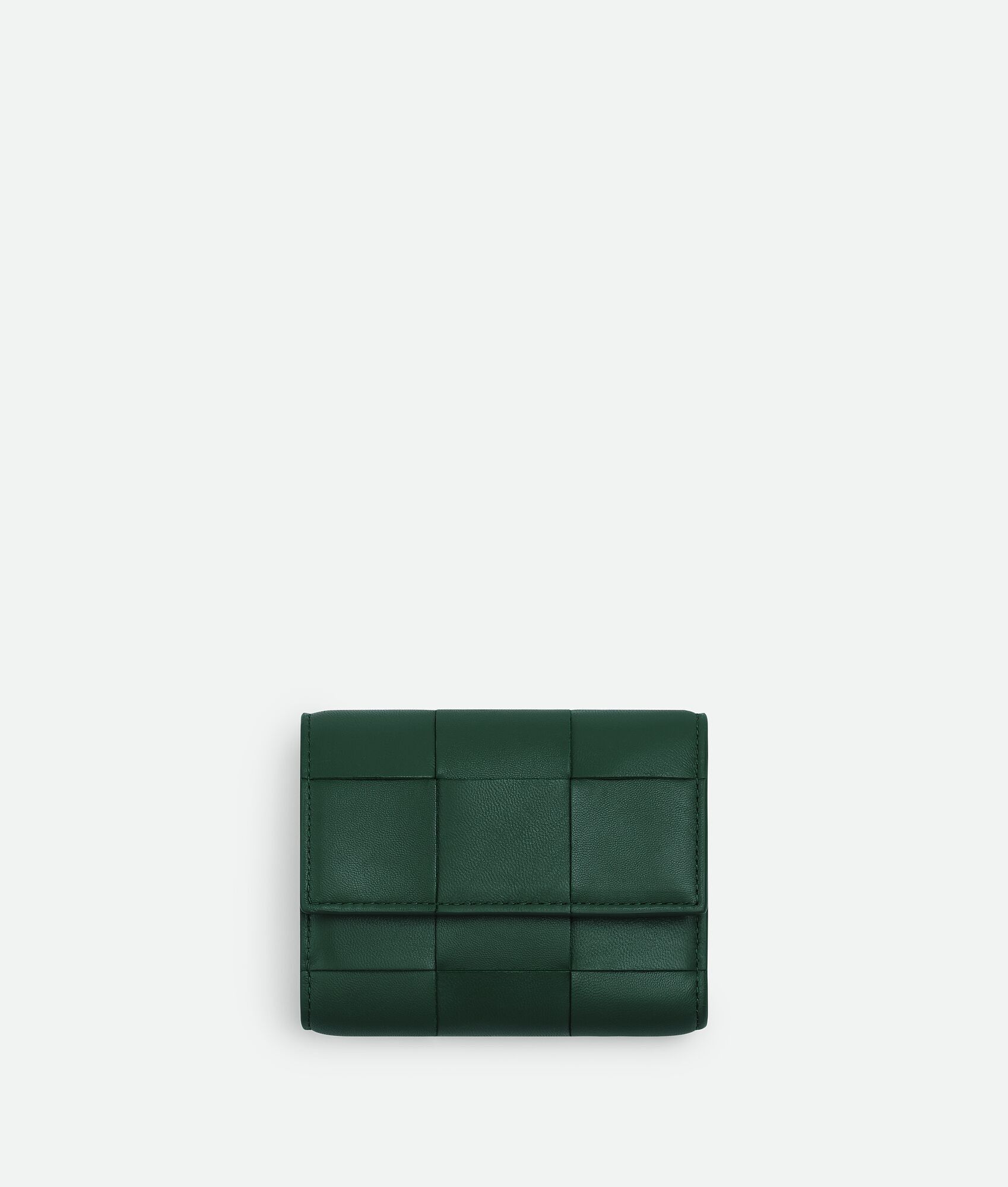 Bottega Veneta o1lf3ng10525 Size: OS / Cassette Tri-Fold Zip Wallet Green Size ONE SIZE - 1 Thumbnail