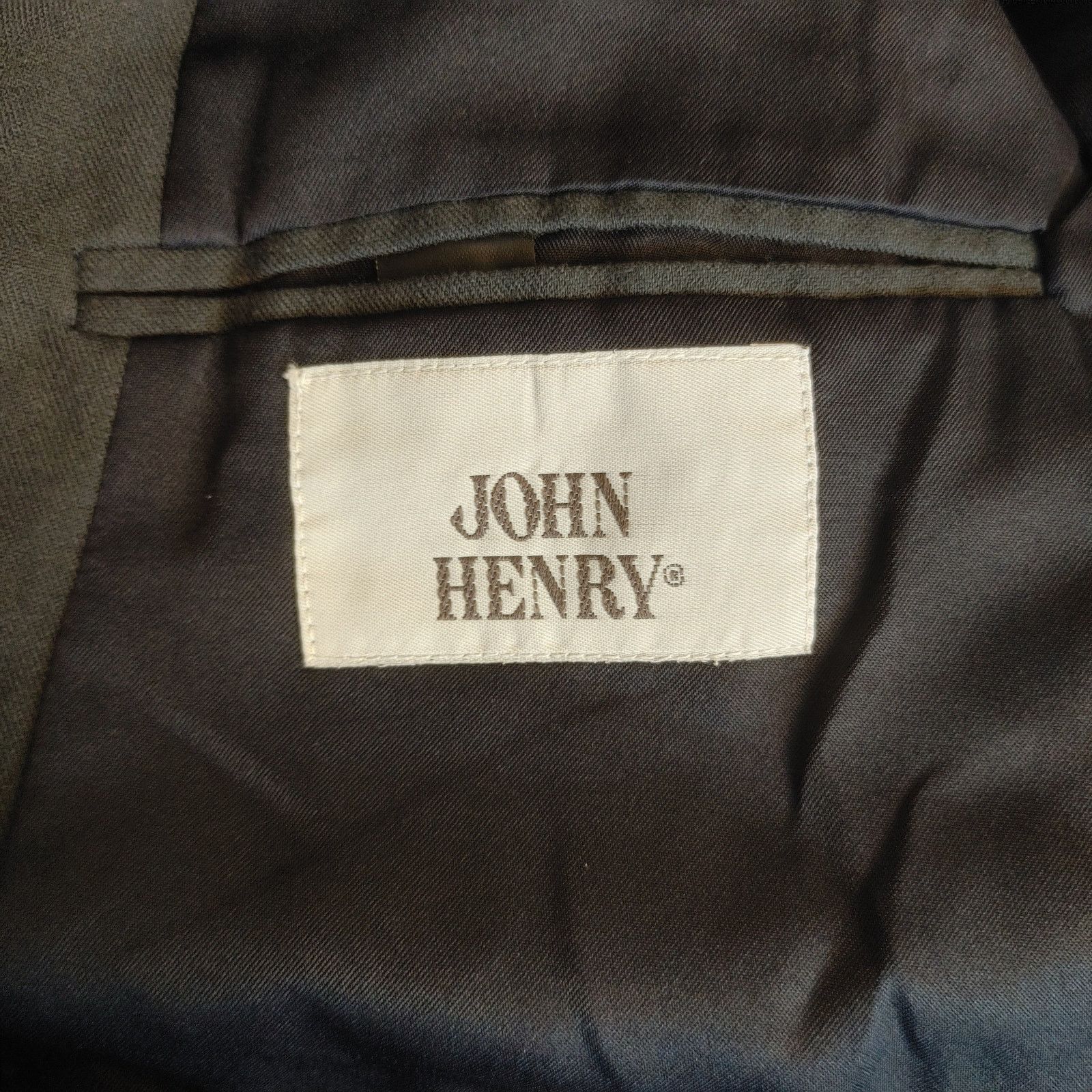 John Henry John Henry Men's 40R Gray Lined Double Breasted Blazer Size 40R - 4 Thumbnail