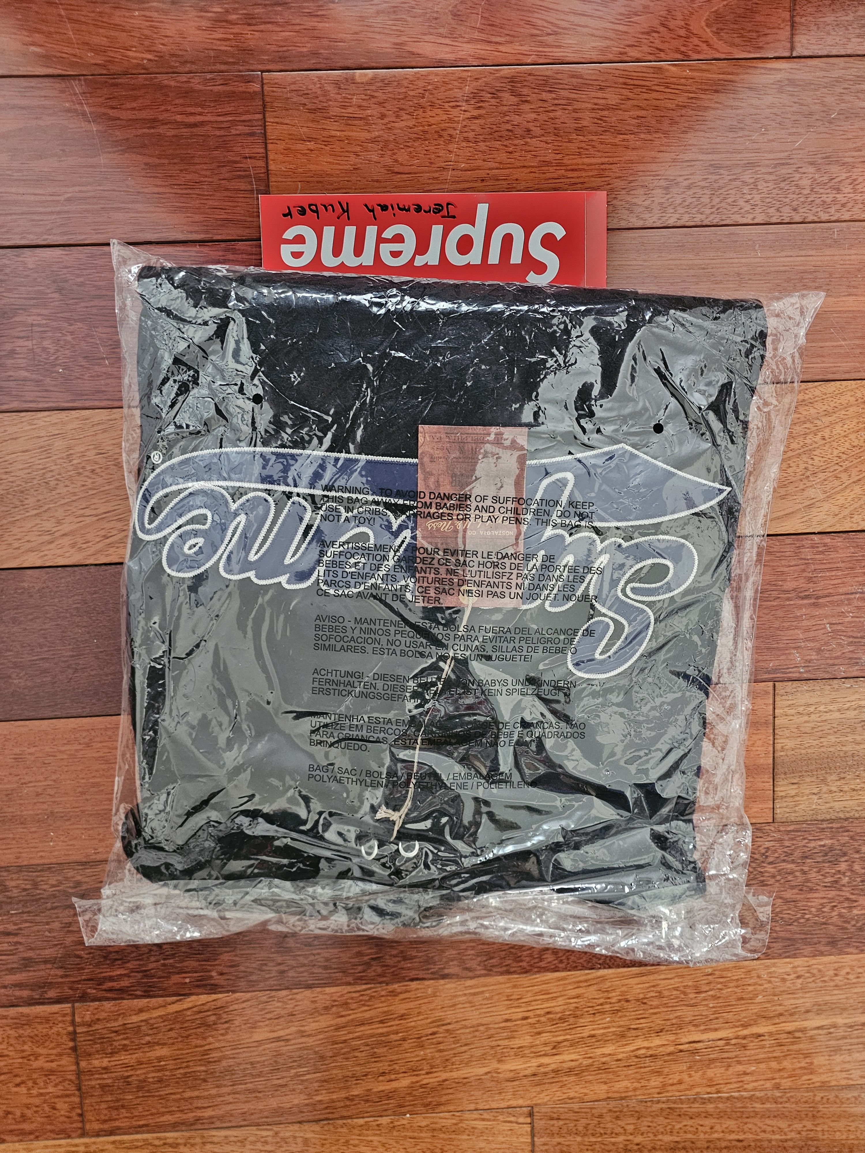 Mitchell & Ness × NCAA × Supreme Supreme NCAA Mitchell & Ness Black Hoodie FW24 Size US S / EU 44-46 / 1 - 7 Thumbnail