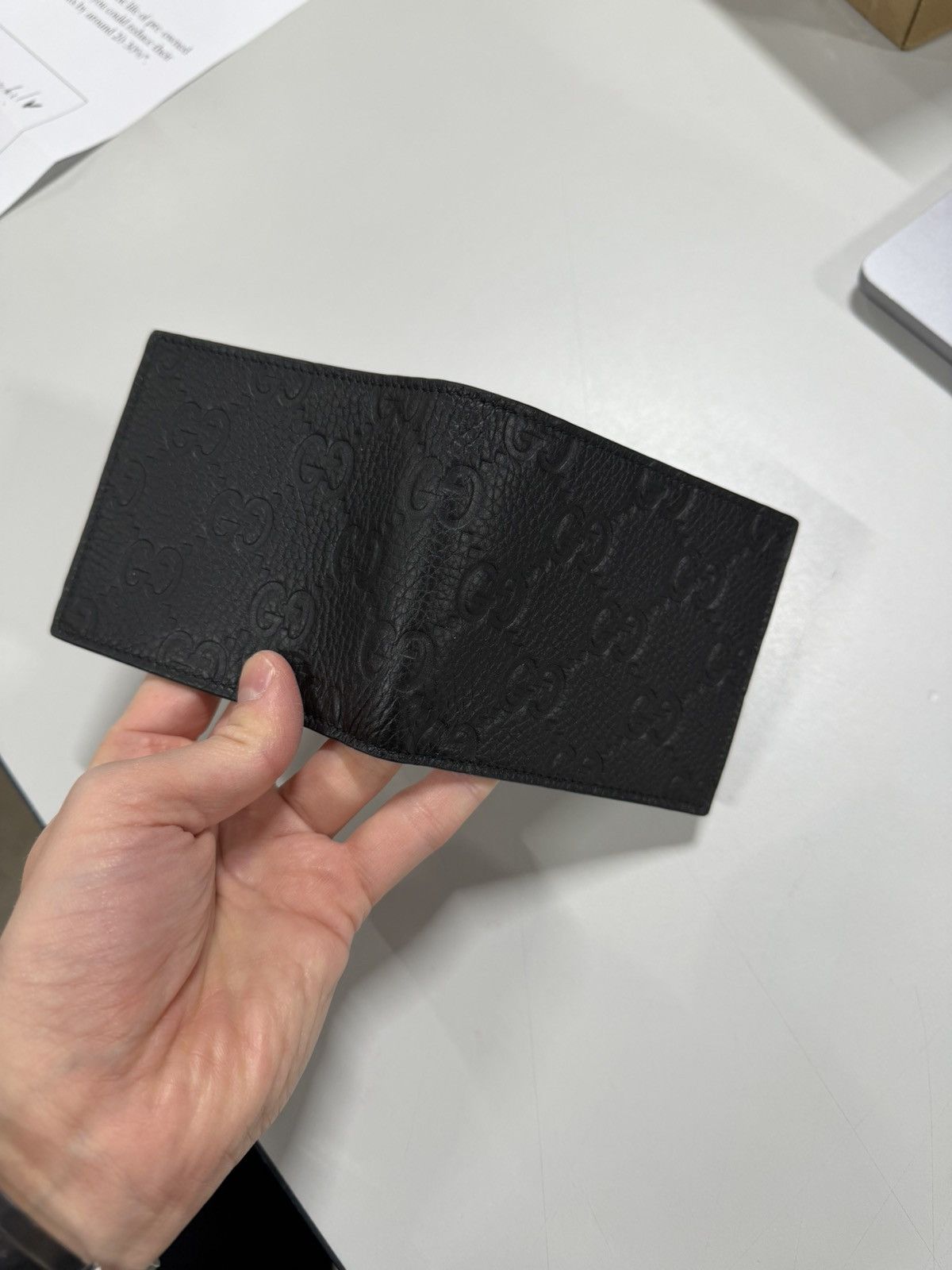 Gucci Gucci GG Emblem Leather Wallet NEW 625$ Size ONE SIZE - 4 Thumbnail