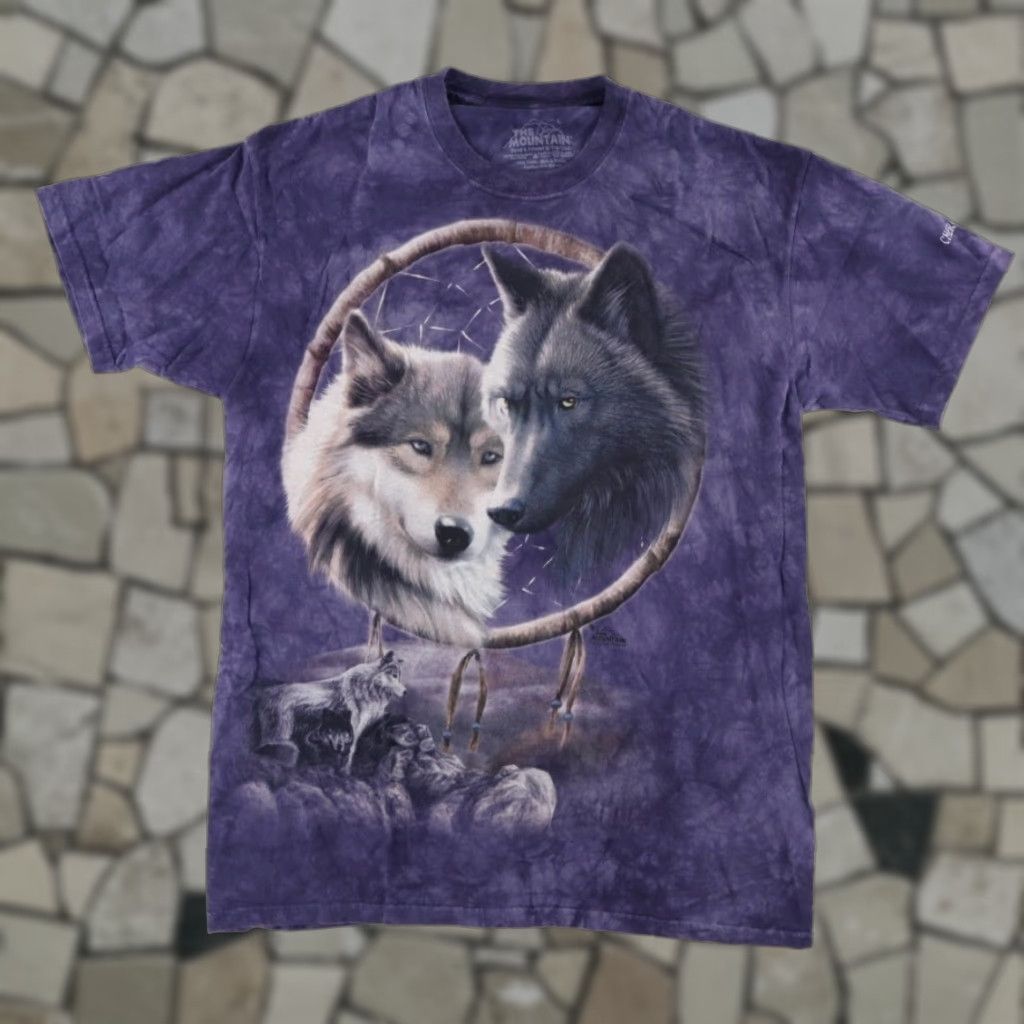 The Mountain The Mountain Wolf Dreamcatcher Tie-Dye T-Shirt Purple Men's L Size US L / EU 52-54 / 3 - 1 Thumbnail