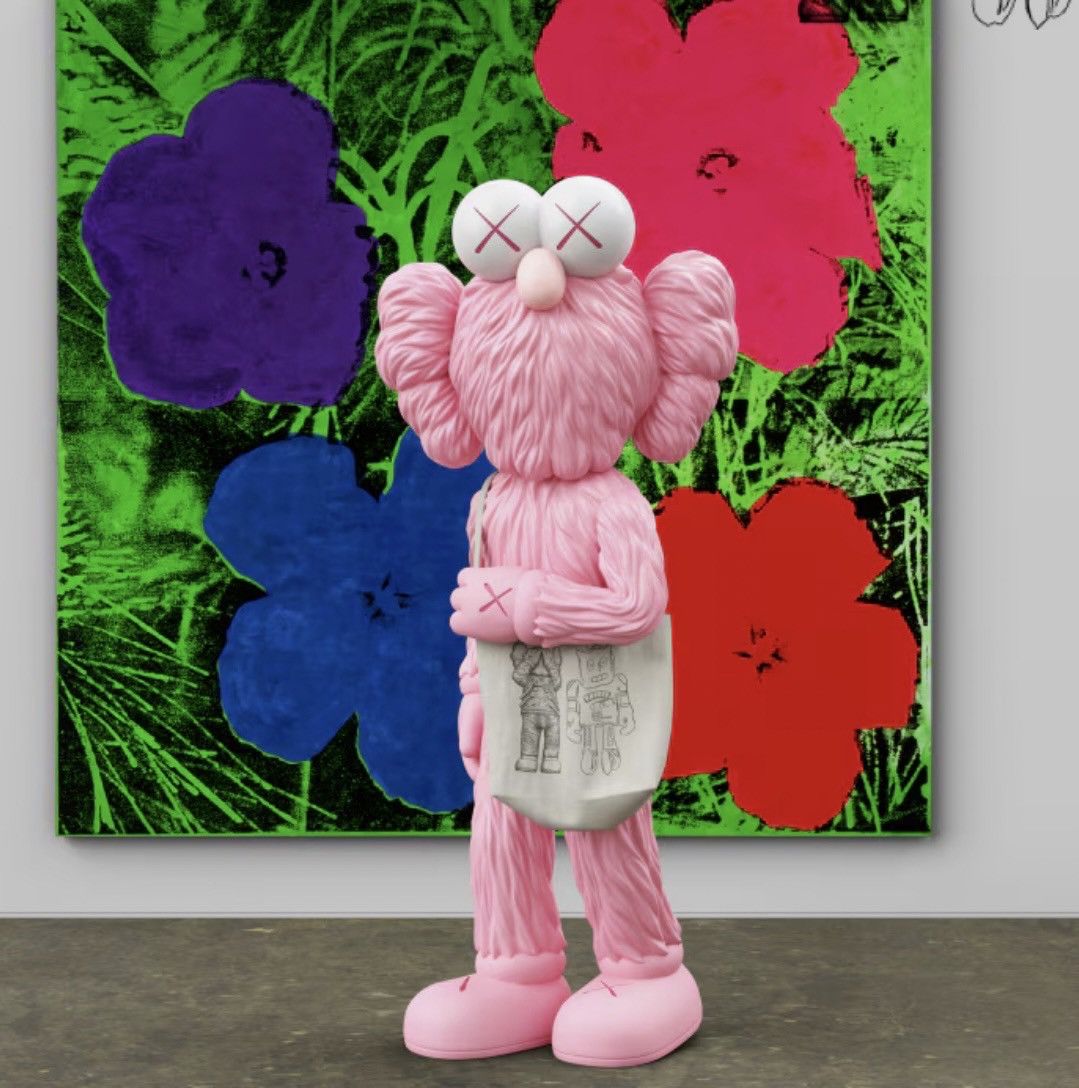 Andy Warhol × Japanese Brand × Kaws KAWS + Warhol 2Way Tote Bag White Size ONE SIZE - 7 Thumbnail
