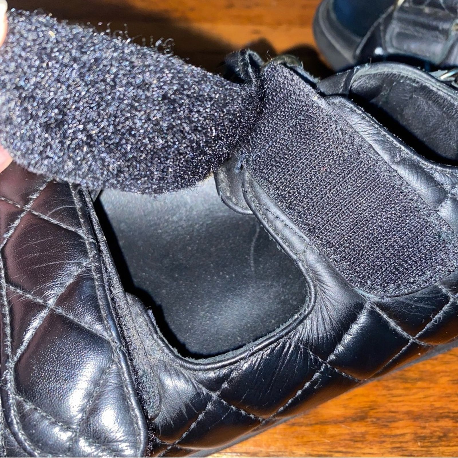 ALOHAS Alohas $210 Black Quilted Hook Loop Sandal Spain 38 7 7.5 Size US 7.5 / IT 37.5 - 10 Thumbnail