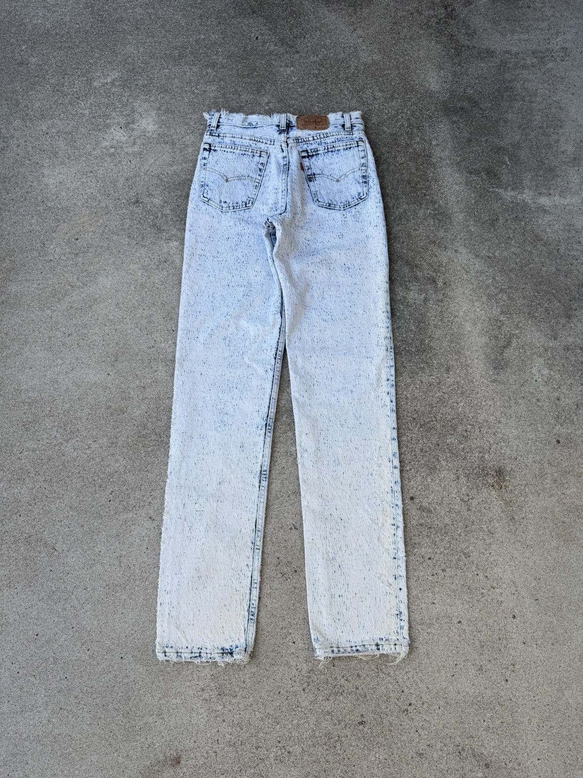 Levi's × Vintage Vtg 90’s Levis 701xx Buttonfly Acid Wash Jeans Student 26x31 Size 26" / US 2 / IT 38 - 3 Thumbnail