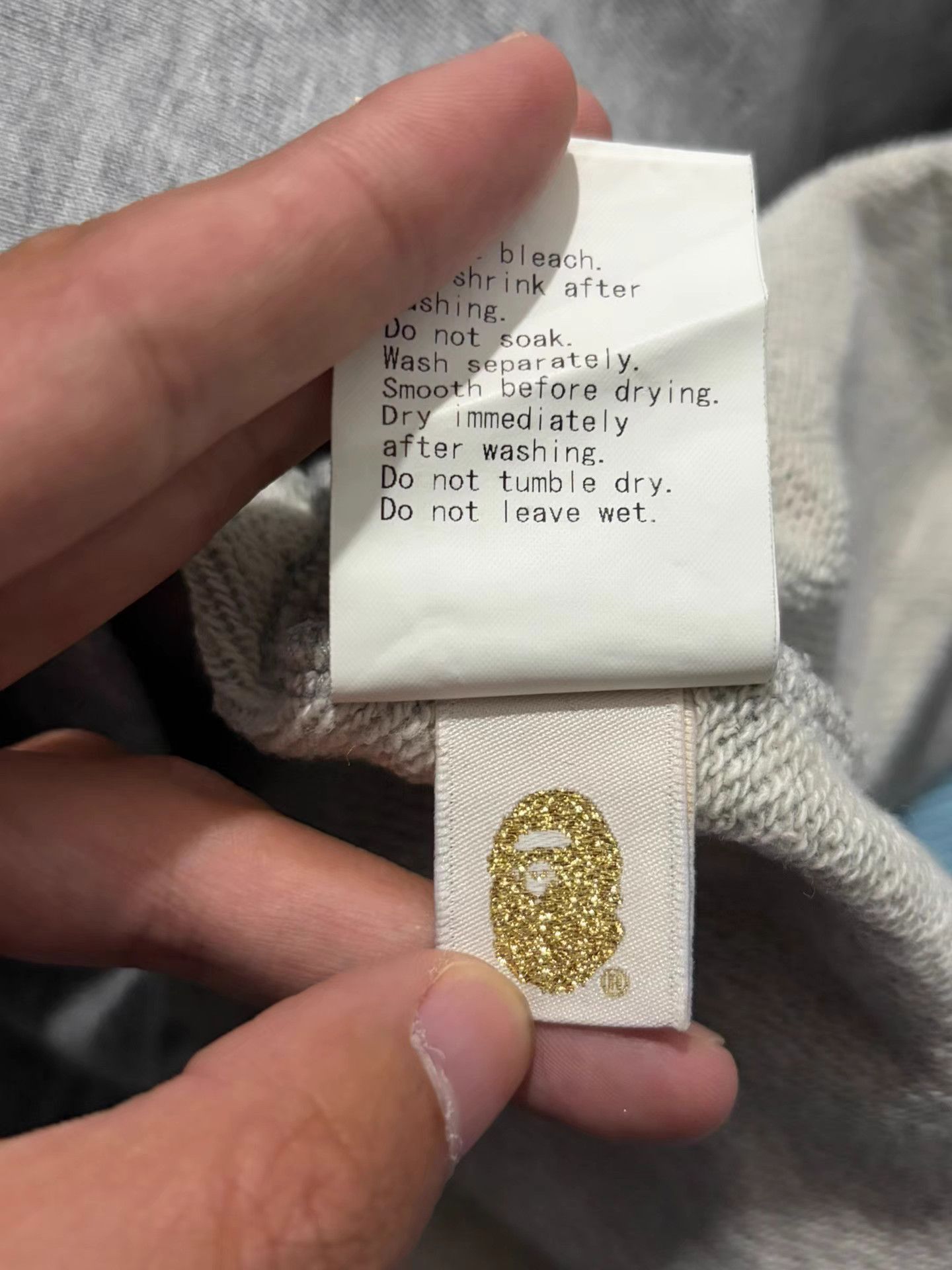 Bape Bape Gray Ape Head Zip-Up Hoodie Size US XS / EU 42 / 0 - 5 Thumbnail