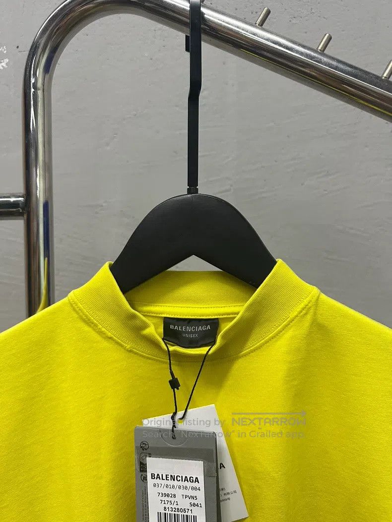 Balenciaga Balenciaga Yellow Flame Letter Short Sleeve T-Shirt Size US S / EU 44-46 / 1 - 3 Thumbnail