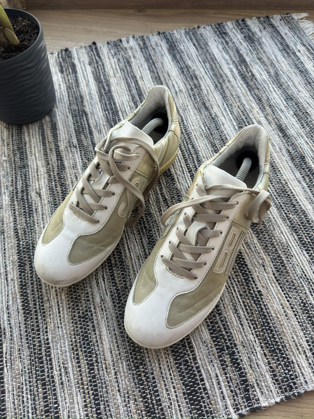 Dirk Bikkembergs Dirk Bikkembergs Vintage Leather Trainer Sneakers Shoes Size US 6 / IT 36 - 11 Thumbnail