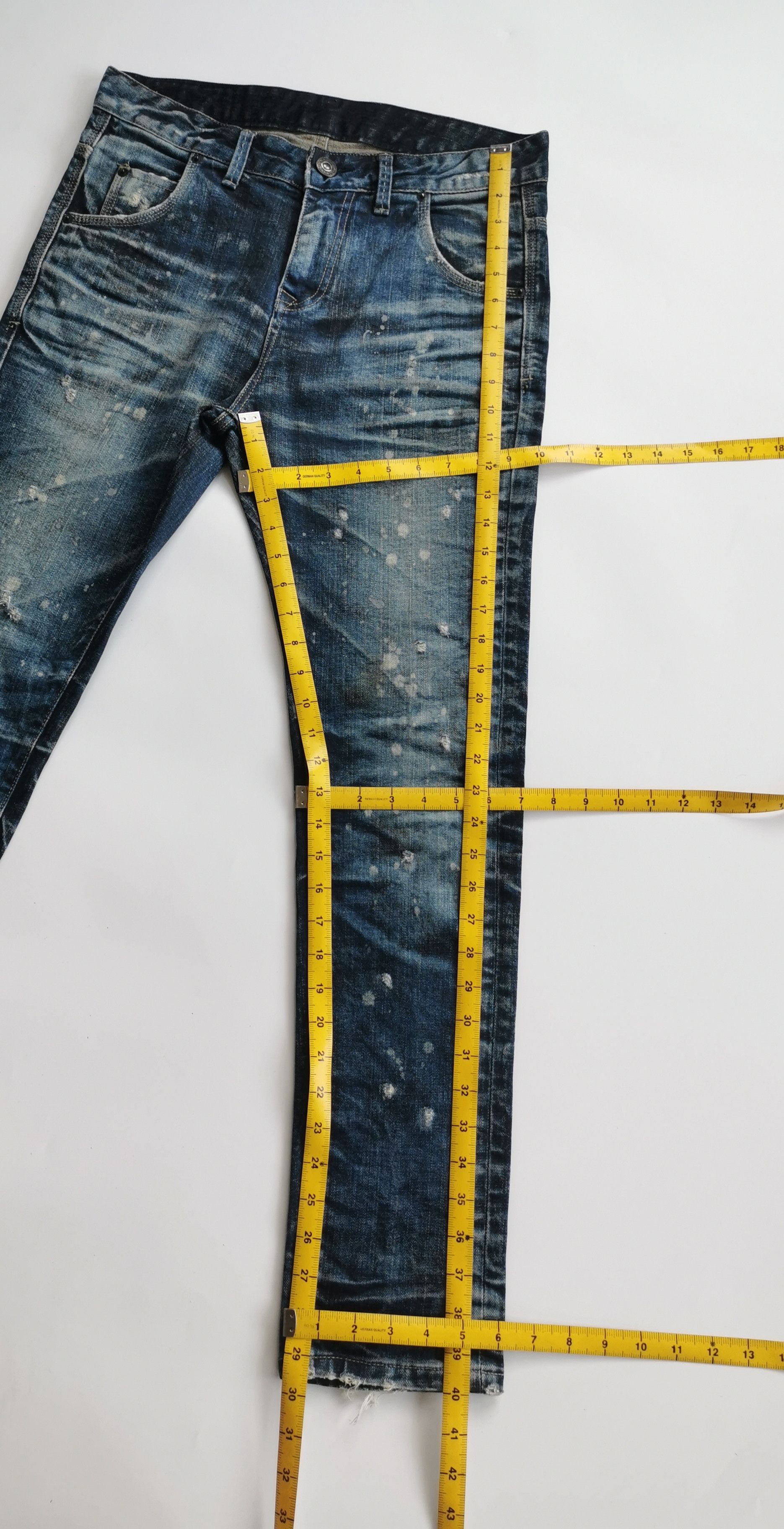 Black Label Black Label Luster Clawmark Distressed Skinny Denim Jeans Size US 32 / EU 48 - 6 Thumbnail