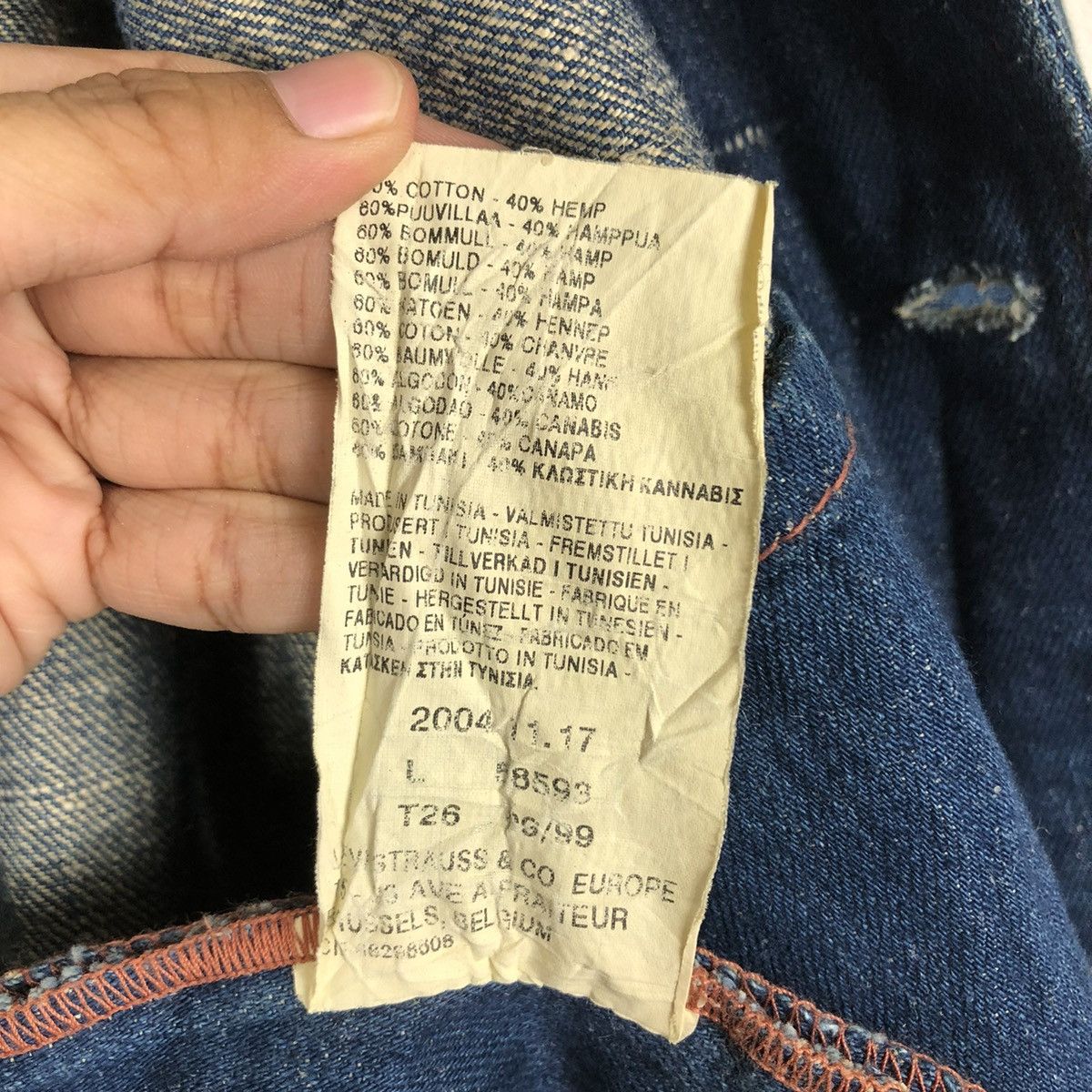 Levi's 🔥VINTAGE WORKER DENIM JACKET LEVI’S SINGLE POCKET Size US M / EU 48-50 / 2 - 20 Thumbnail