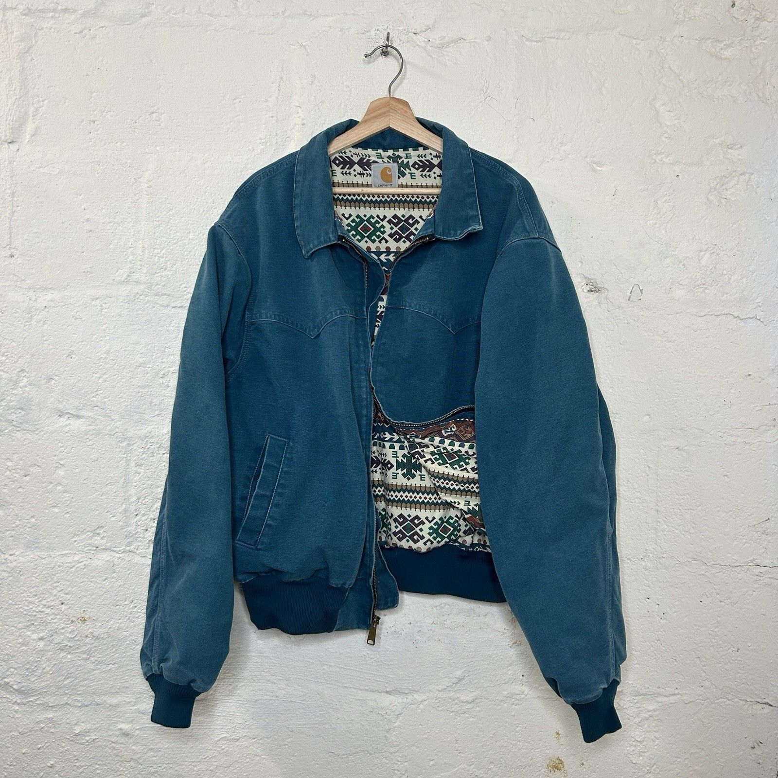 Carhartt Carhartt Southwest Jacket J78 BLK Aztec Faded Vintage
