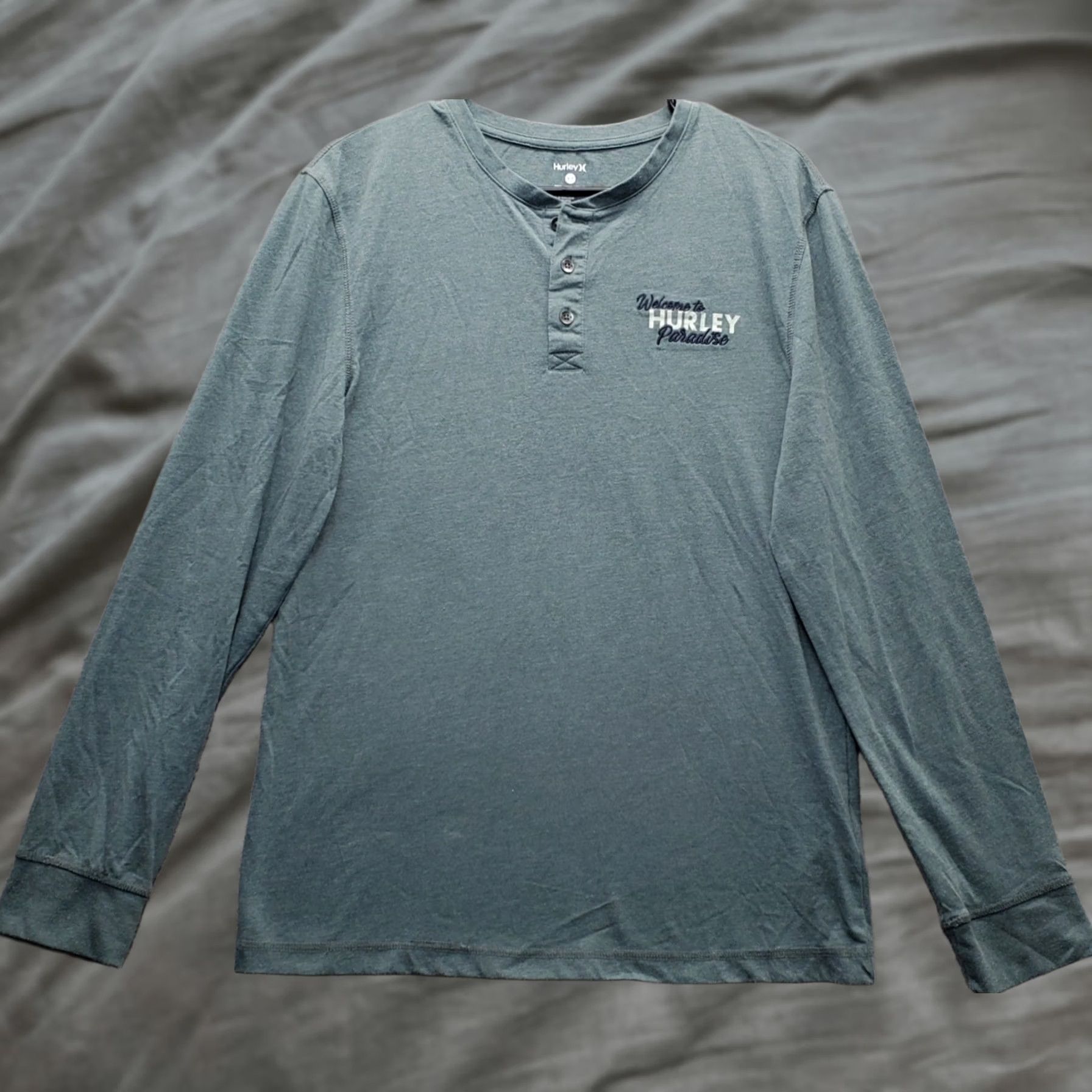 Hurley Hurley Paradise Henley Shirt Mens S Green Long Sleeve Regular Fit Pullover Size US S / EU 44-46 / 1 - 1 Thumbnail