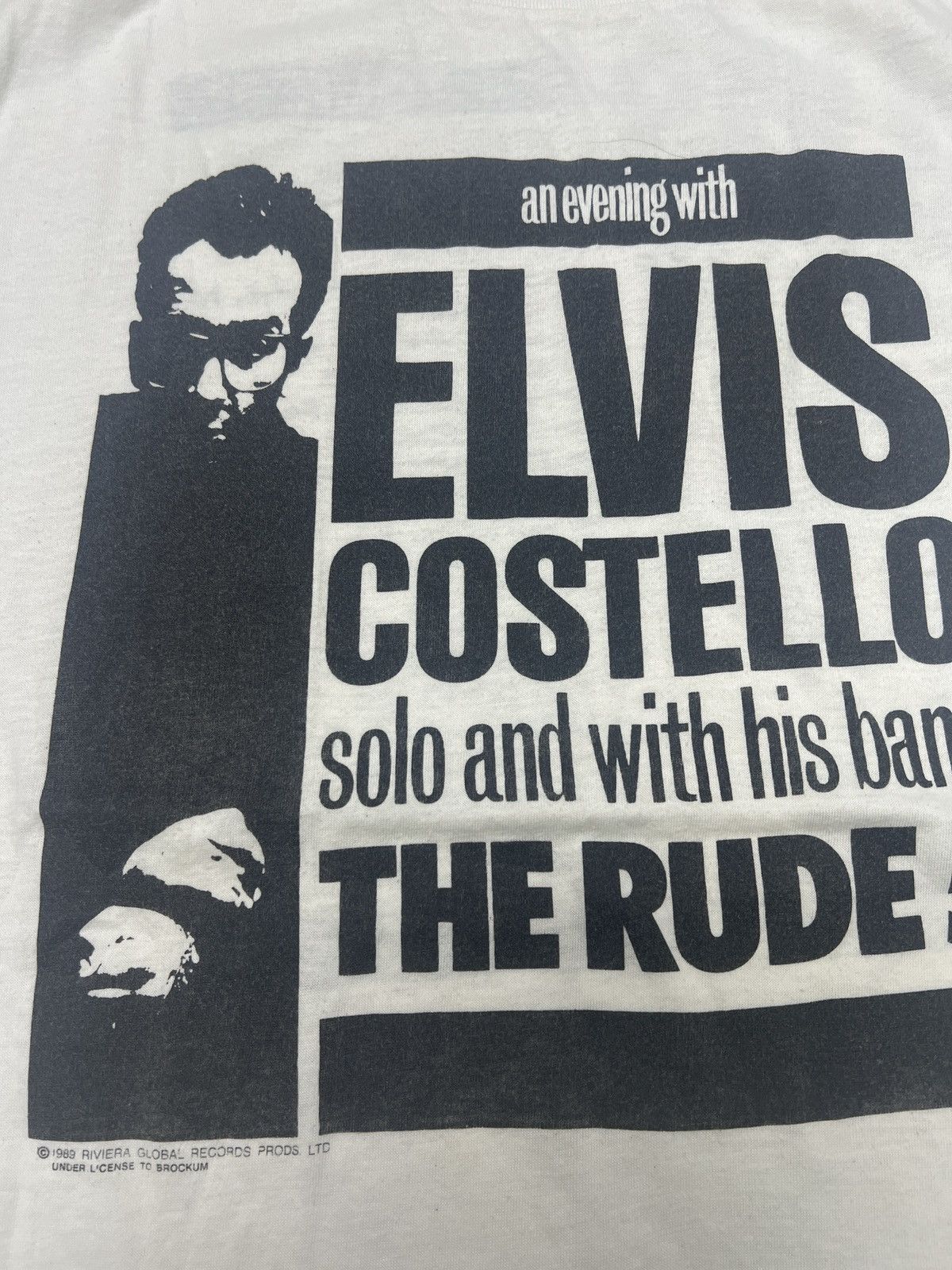 Band Tees Vintage 80’s Elvis Castello Size US XL / EU 56 / 4 - 5 Thumbnail