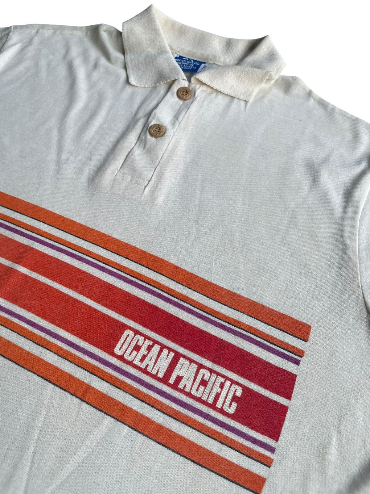 Ocean Pacific Vintage Ocean Pacific Polo Tshirt Size US L / EU 52-54 / 3 - 4 Thumbnail