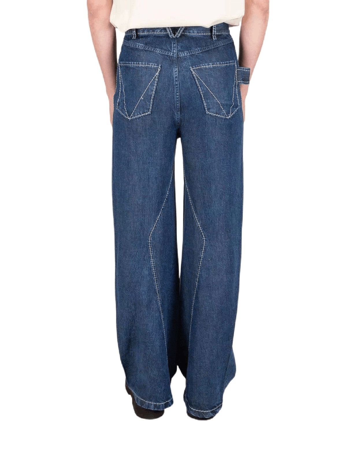 Bottega Veneta Sz 48 Bottega Veneta 21SS Fluid Plain Denim-2505 Size US 32 / EU 48 - 9 Thumbnail