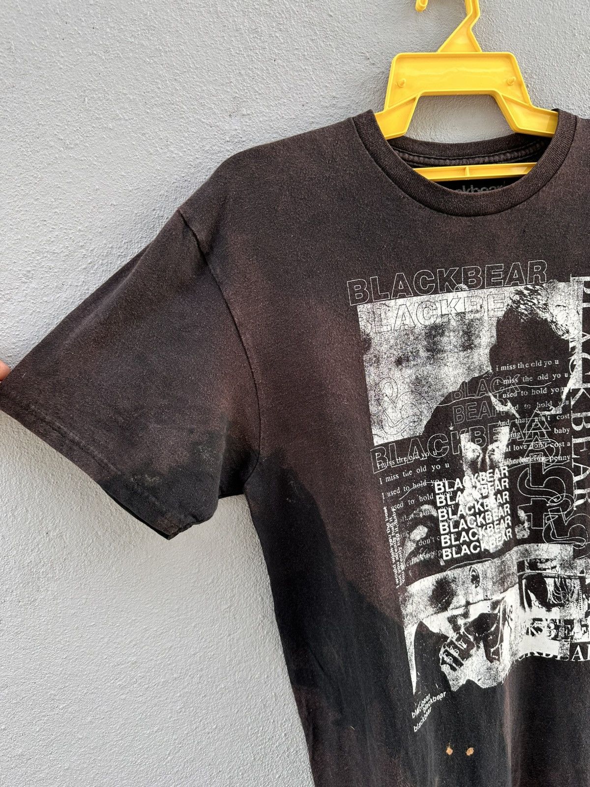 Band Tees Thrashed Black Bear Canadian Band Sun Faded Grunge Tee Size US M / EU 48-50 / 2 - 6 Thumbnail