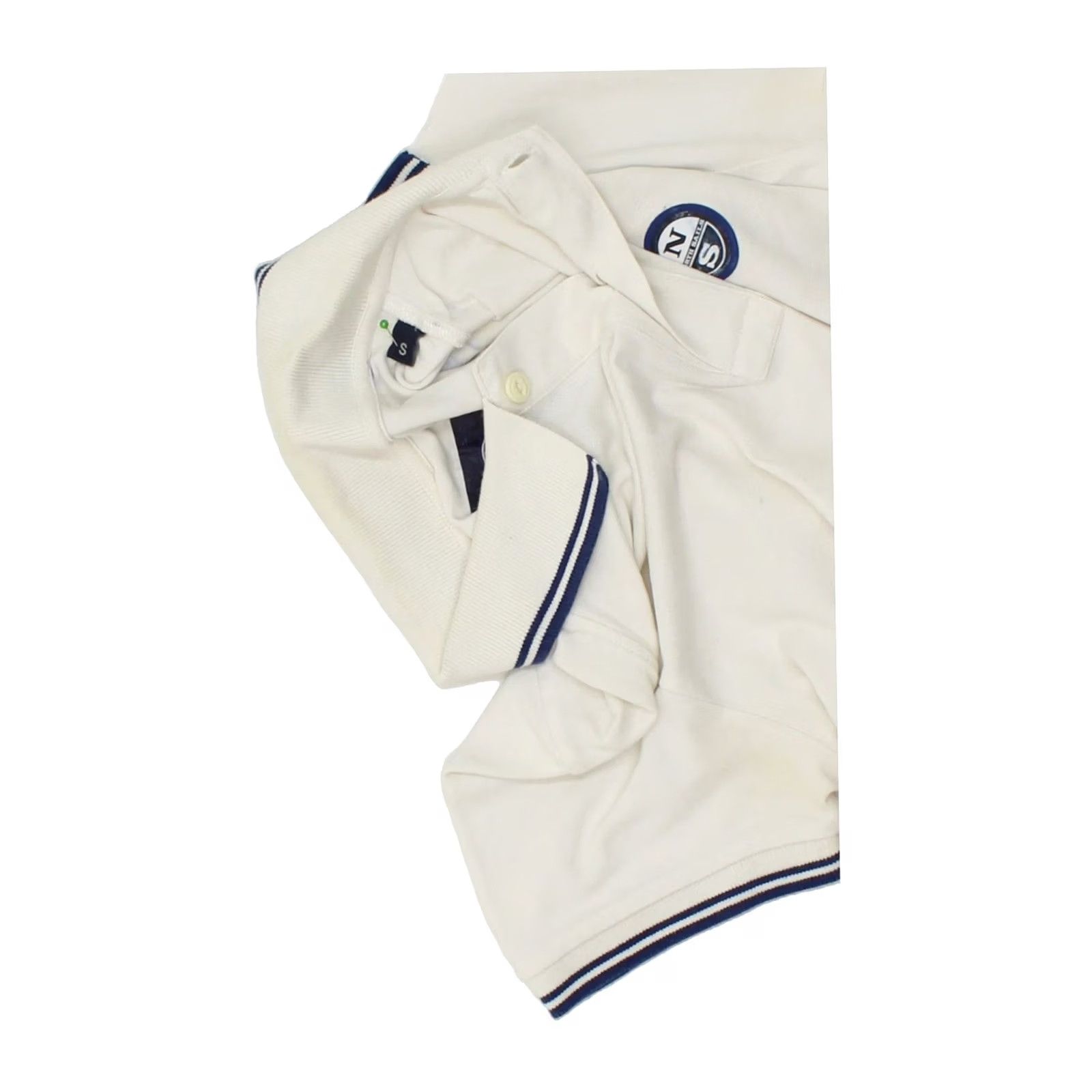 Vintage NORTH SAILS Mens Polo Shirt White Cotton Small Size US S / EU 44-46 / 1 - 4 Thumbnail