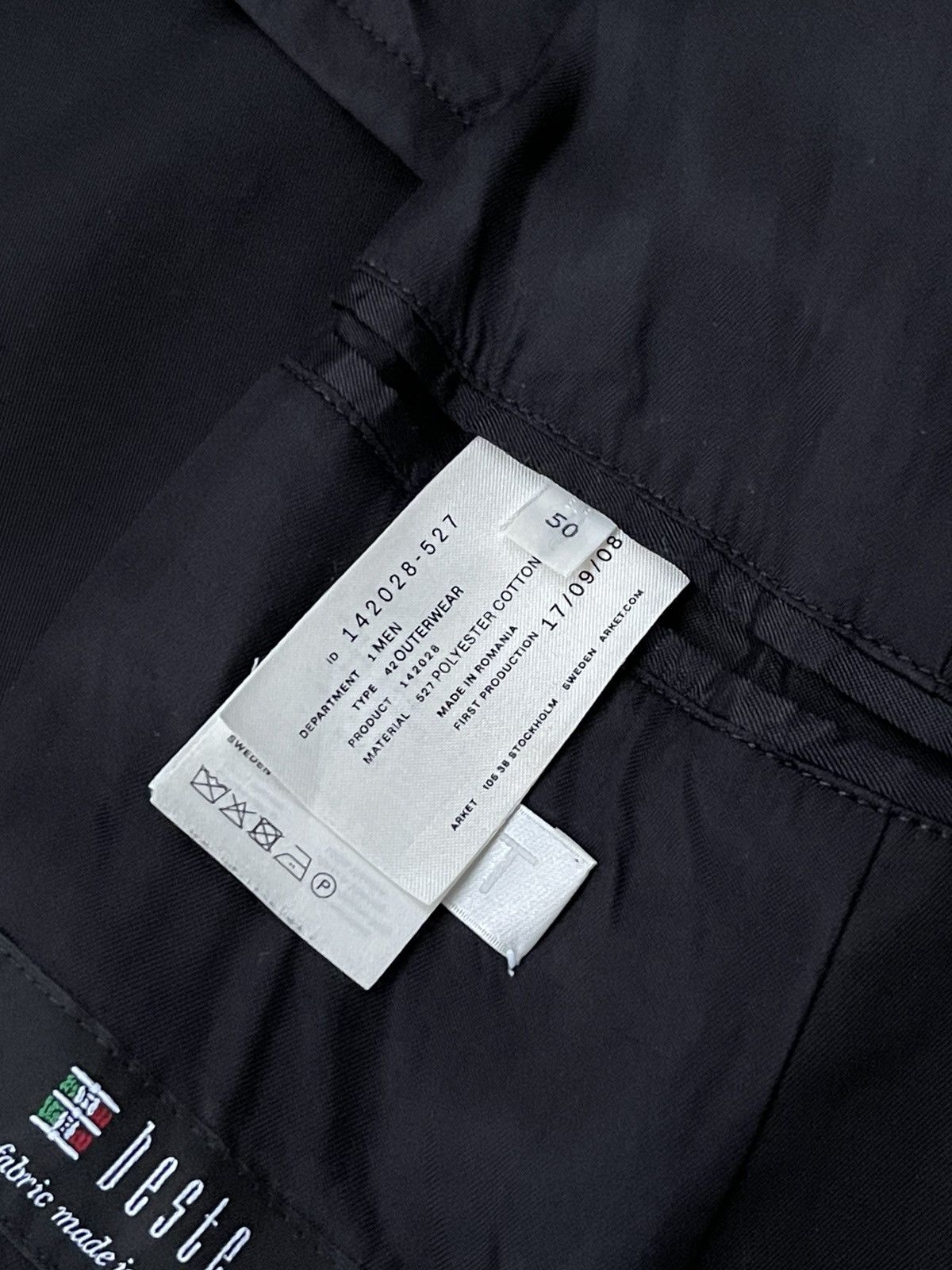 Arket Arket Wind Breaker Black Casual Light Coat Size US M / EU 48-50 / 2 - 19 Thumbnail