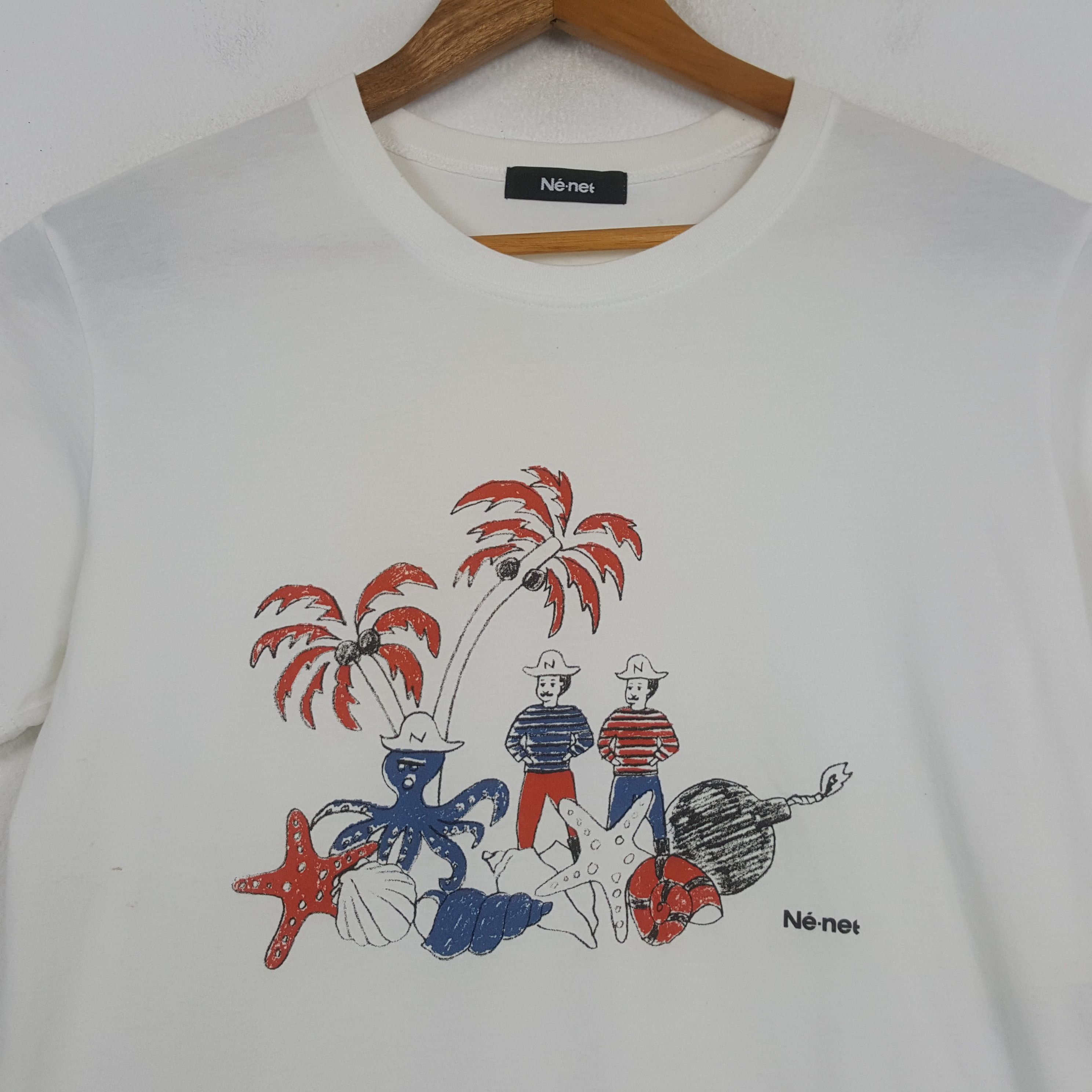 Japanese Brand × Ne-Net × Vintage Vintage Ne-net by Issey Miyake Japan Brand T-shirt C294N13 Size US M / EU 48-50 / 2 - 2 Thumbnail