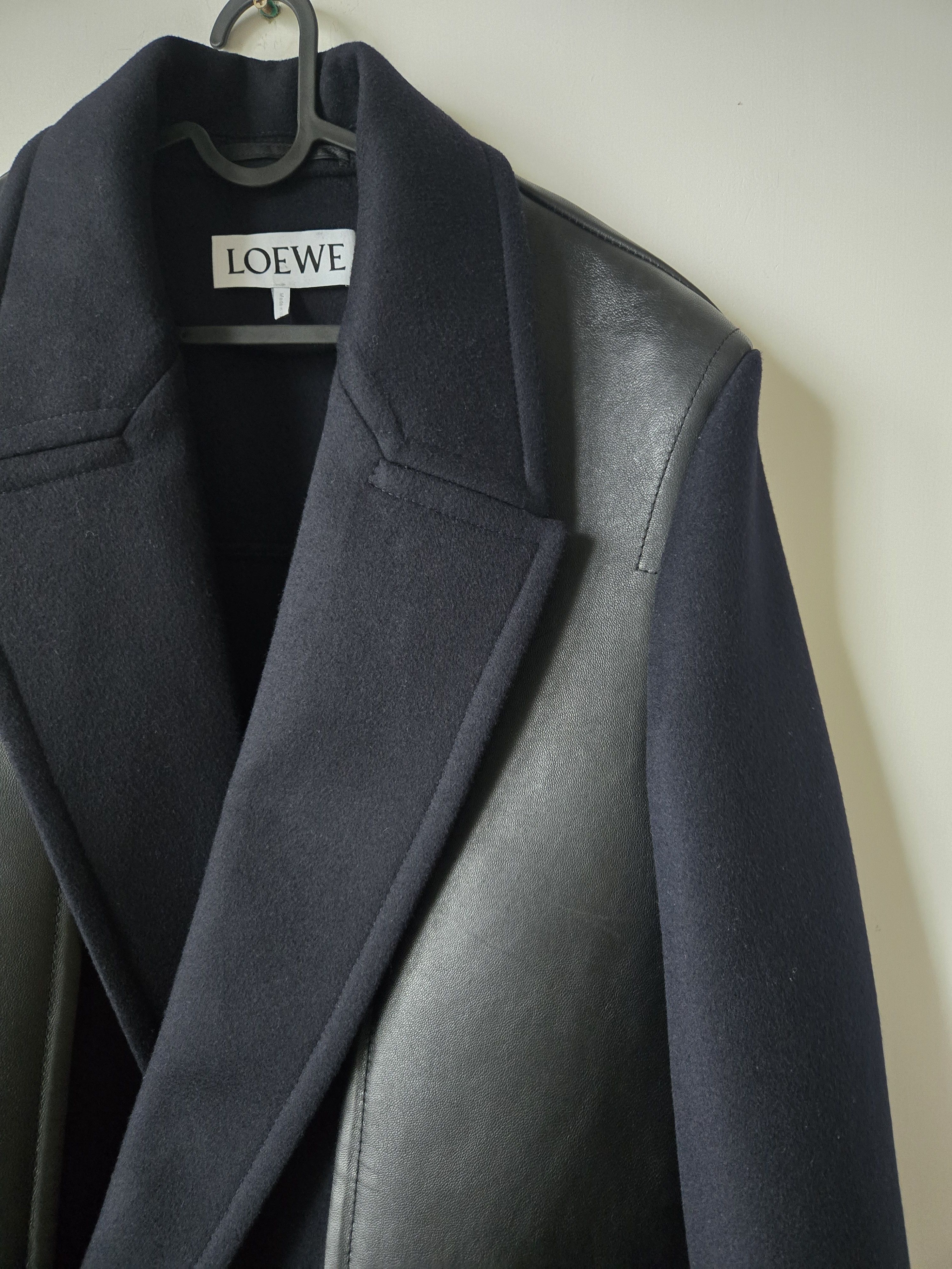 Loewe Loewe leather panel peacoat Size US S / EU 44-46 / 1 - 2 Thumbnail