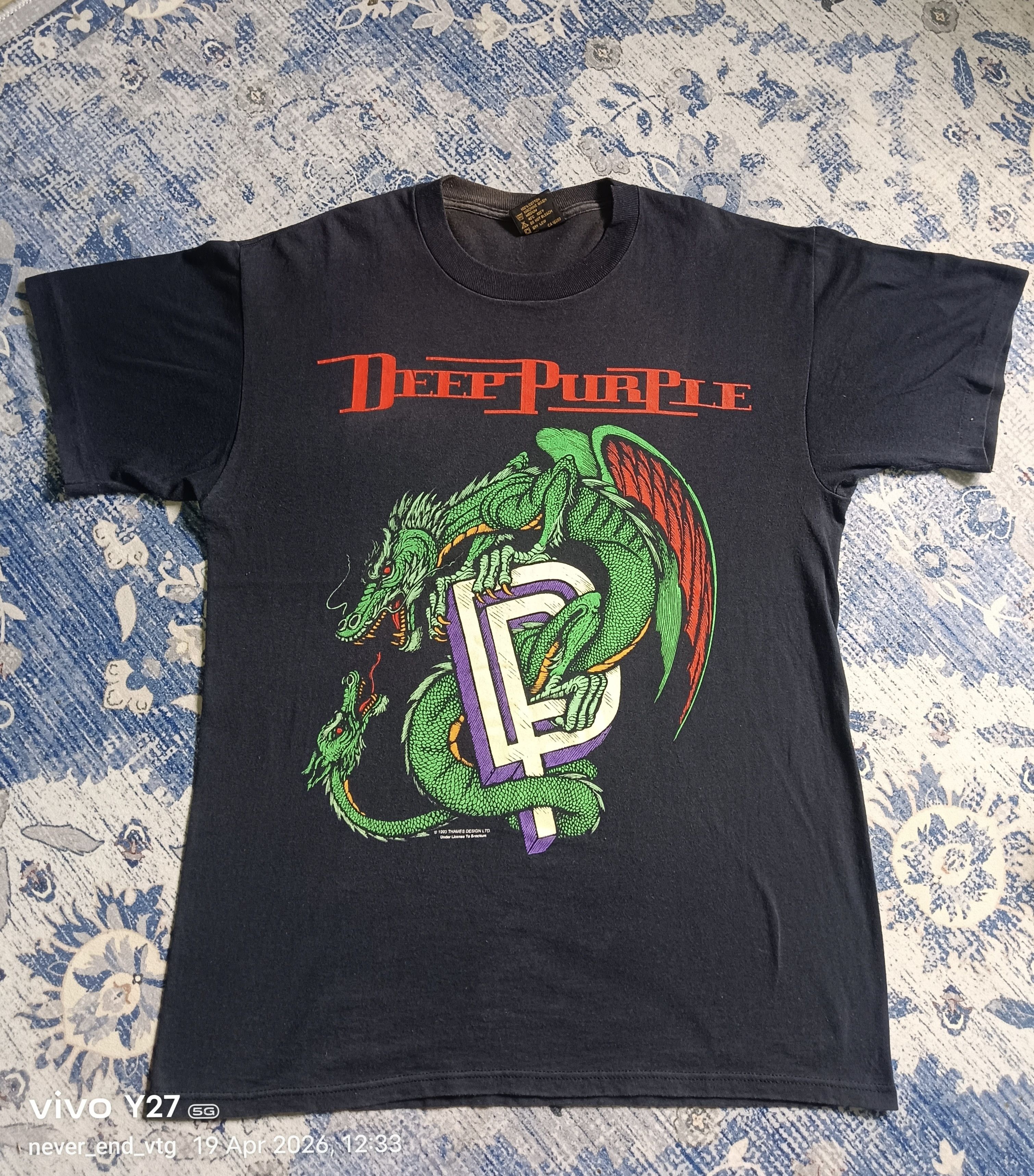 Vintage Vintage Deep Purple Tour Tee Size US L / EU 52-54 / 3 - 1 Thumbnail