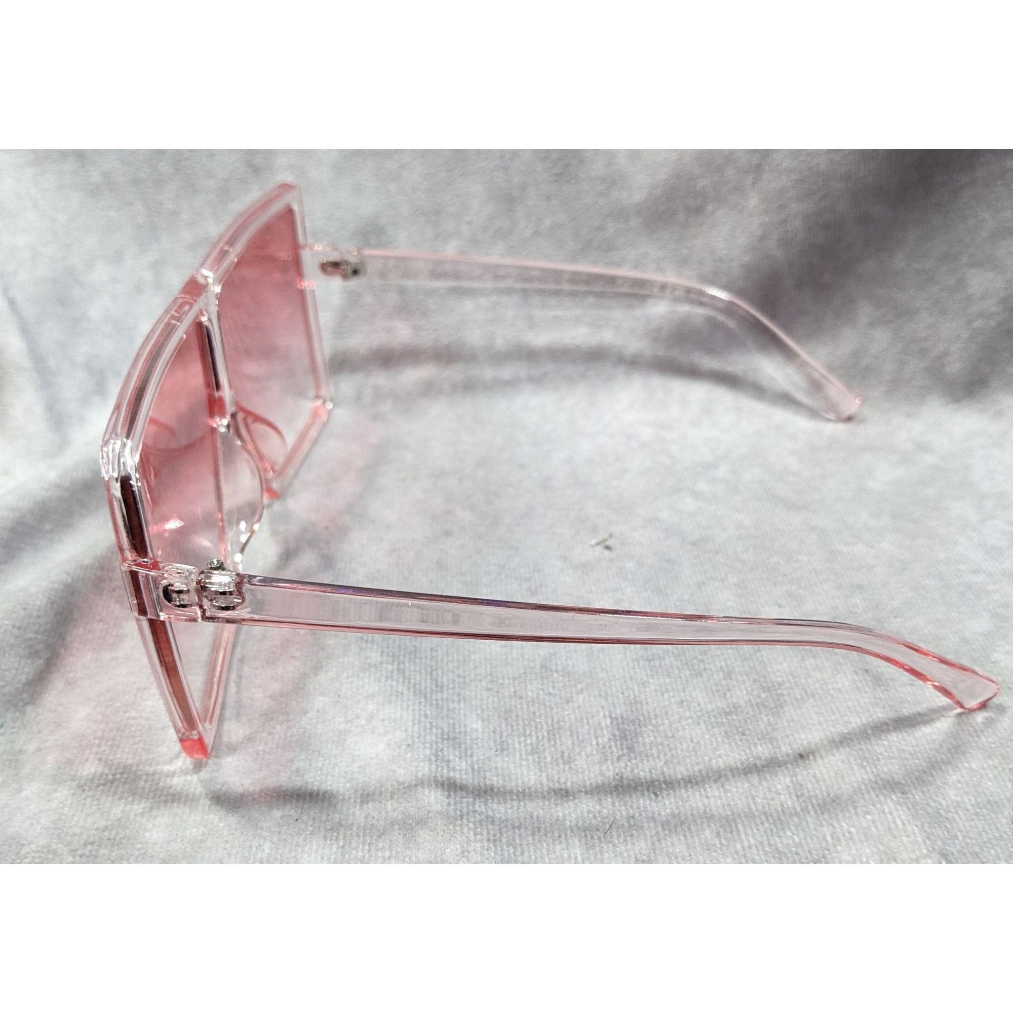 Other Olivia Danielle Collection Pink Oversized Translucent Sungla Size ONE SIZE - 4 Thumbnail