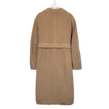 Max Mara Max Mara 101801 Brown Camel Wool Lapel Double Breasted Bel Size XS / US 0-2 / IT 36-38 - 2 Thumbnail