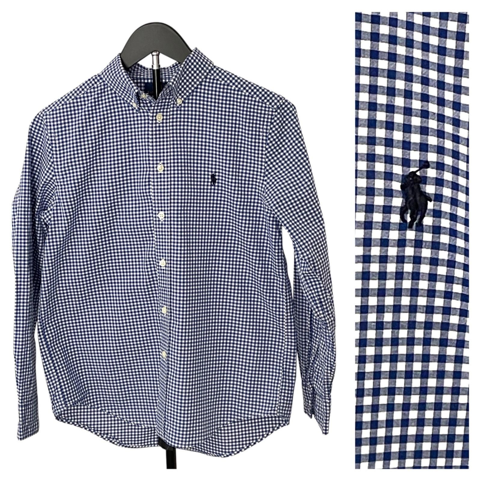 Polo Ralph Lauren Polo Ralph Lauren Button Down Shirt Blue LS Boys L 14-16 Size US L / EU 52-54 / 3 - 1 Thumbnail