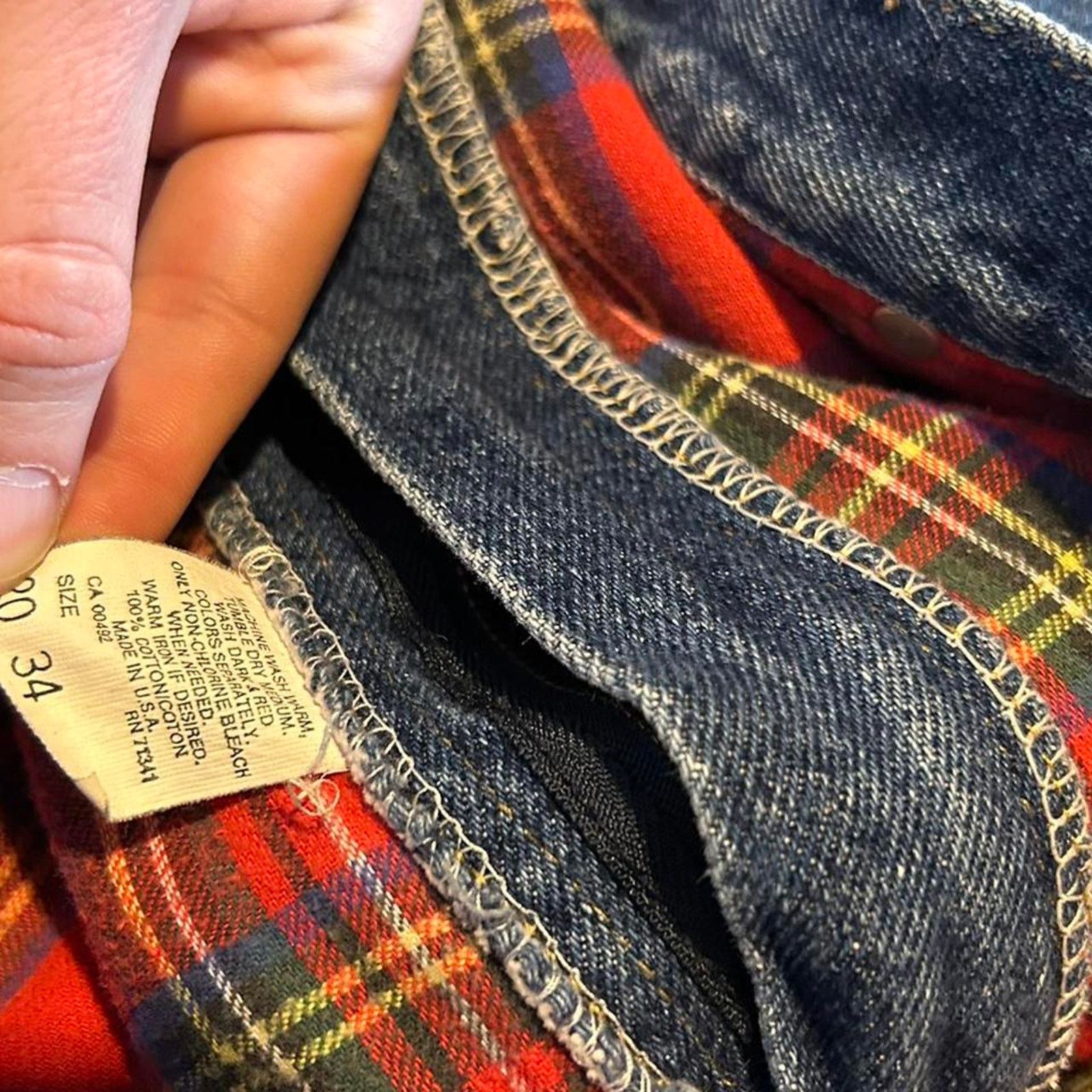 L.L. Bean 90s ll bean flannel lined Size US 36 / EU 52 - 3 Thumbnail