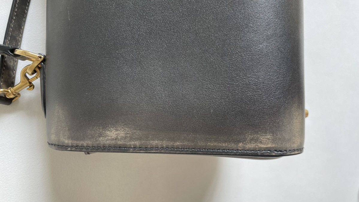 Balenciaga Olive Distressed Leather ‘Money’ Hand Bag Size ONE SIZE - 14 Thumbnail