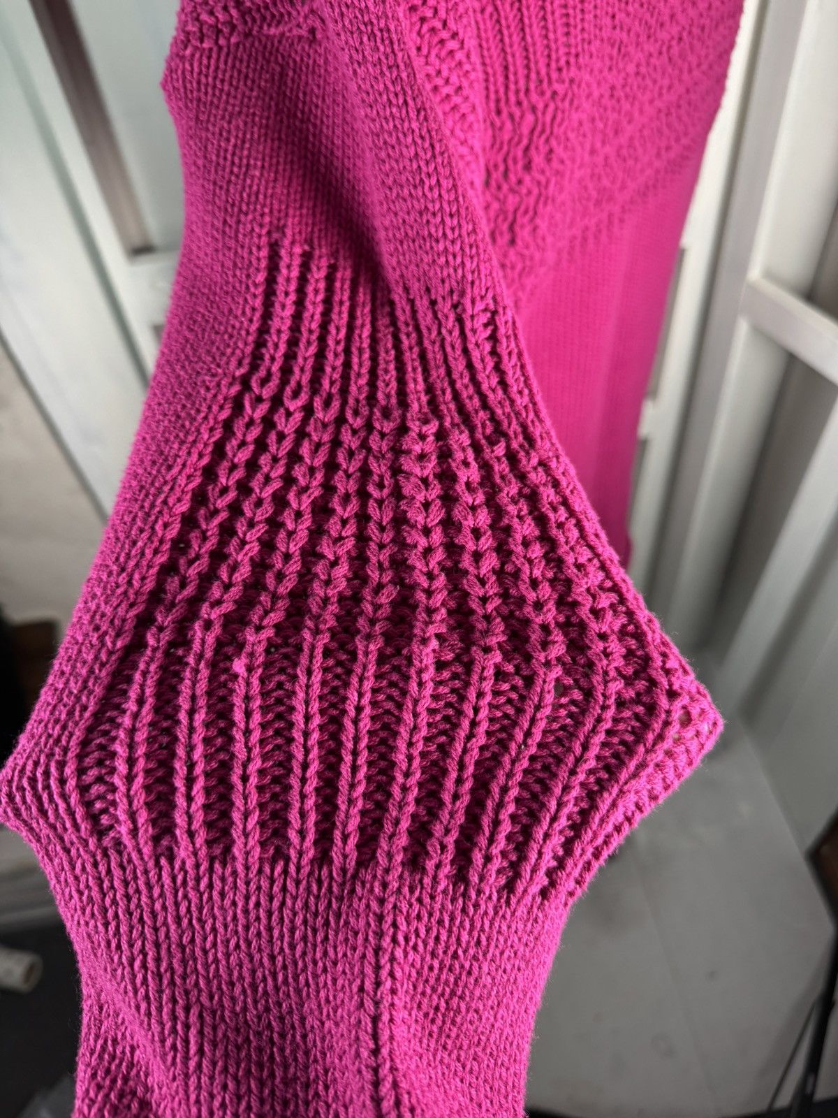 Other New Vtg 80s Casual Corner Fuchsia 100% Knit Cotton Mini Size M / US 6-8 / IT 42-44 - 5 Thumbnail